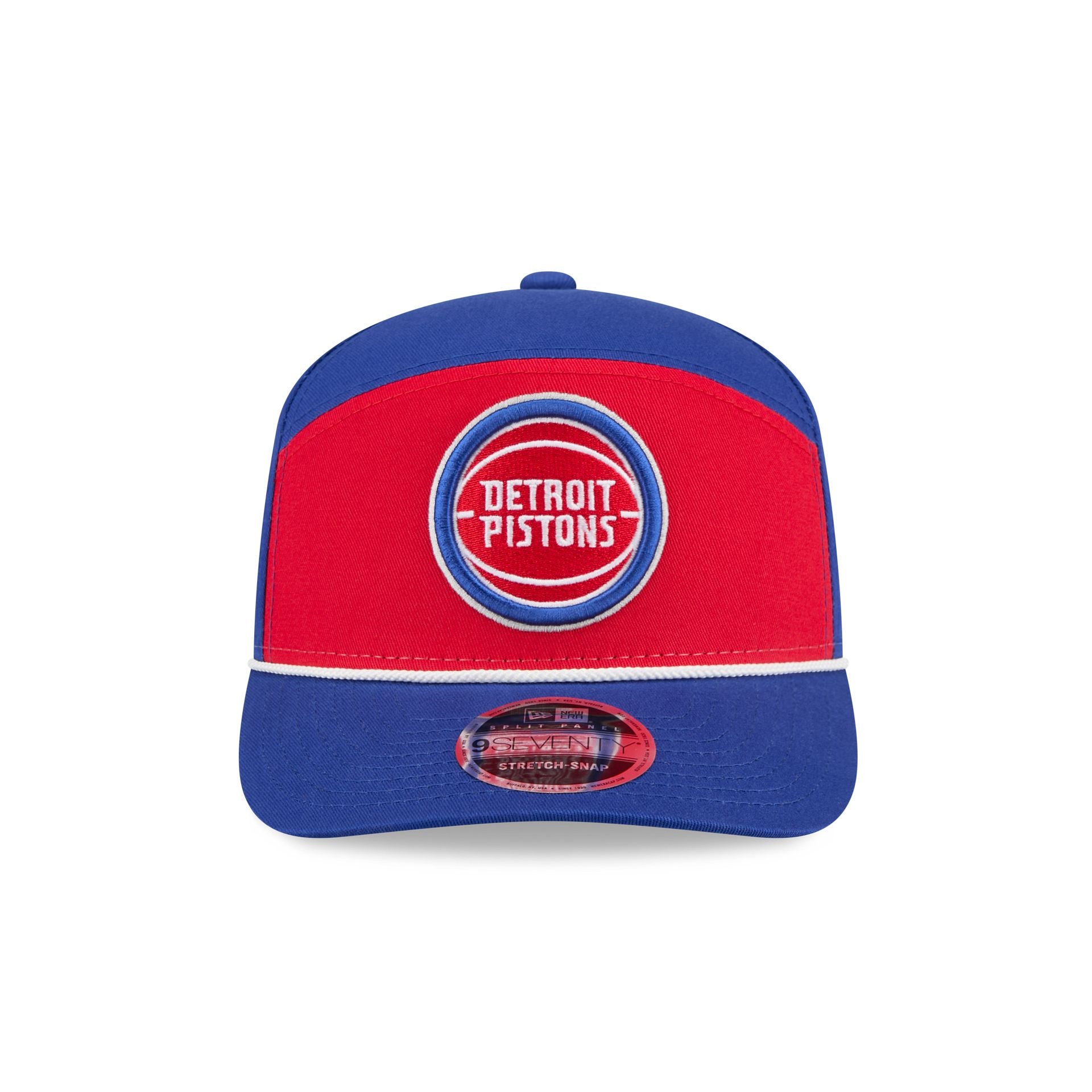 Alternative view of Detroit Pistons Split Panel 9Seventy Stretch-Snap Hat