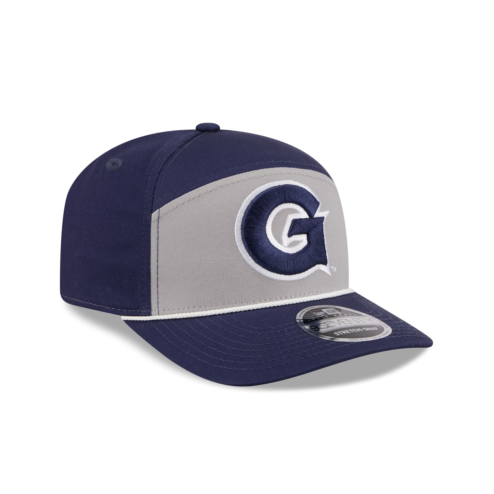 Georgetown Hoyas Split Panel 9Seventy Stretch-Snap Hat - Image 3