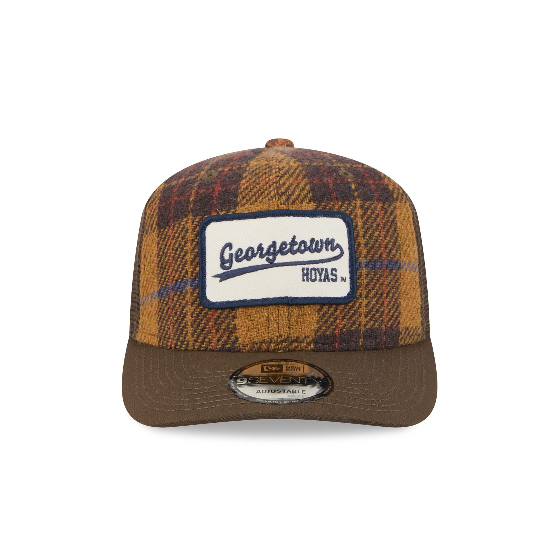 Georgetown Hoyas Wool Plaid 9Seventy Trucker Hat - Image 2