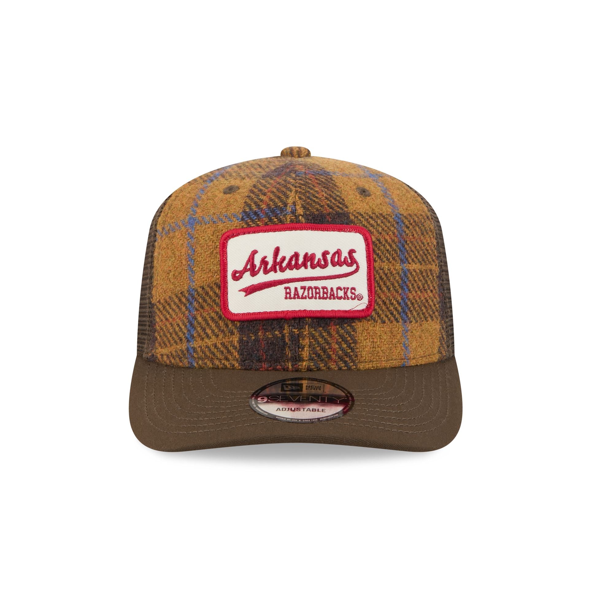 Alternative view of Arkansas Razorbacks Wool Plaid 9Seventy Trucker Hat
