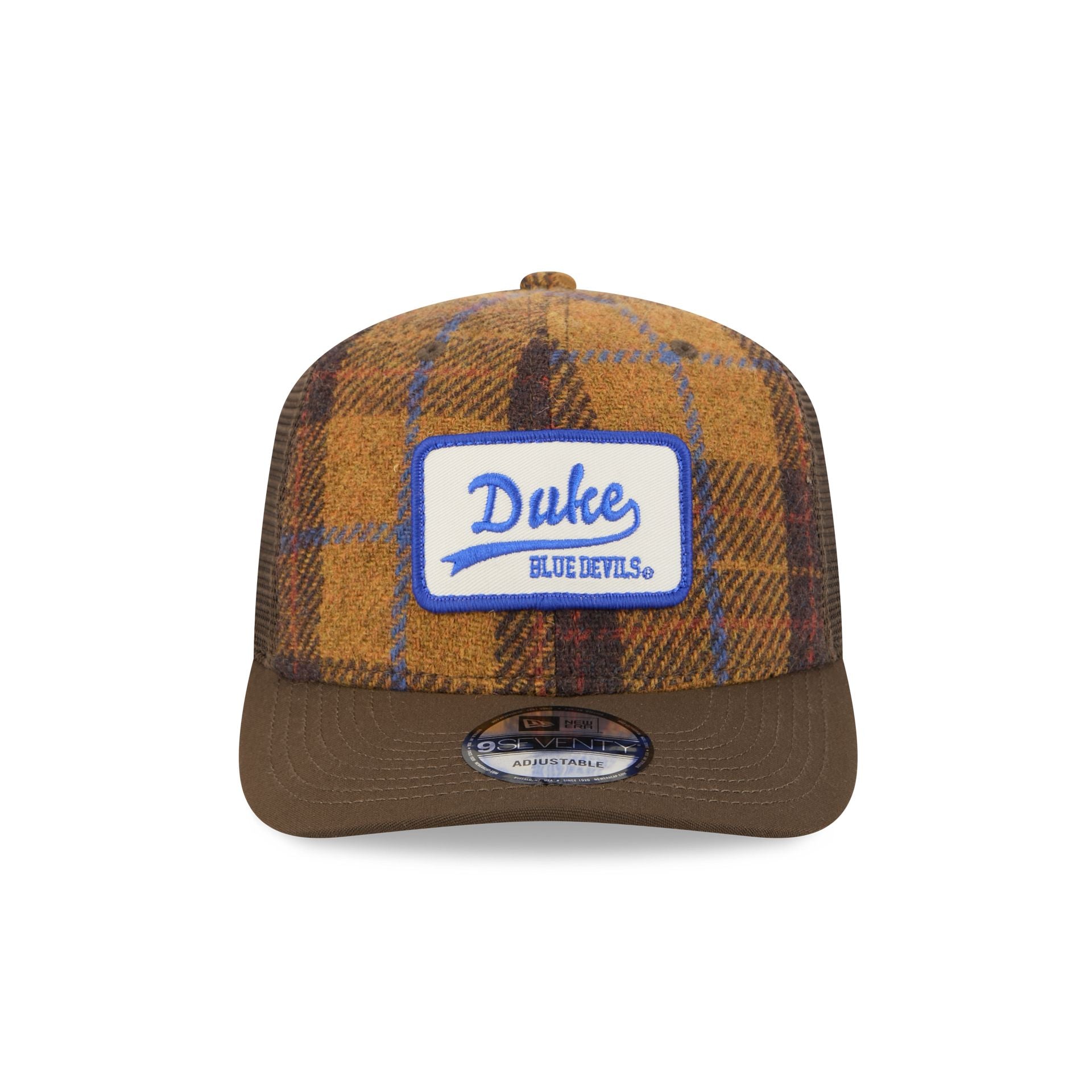 Alternative view of Duke Blue Devils Wool Plaid 9Seventy Trucker Hat