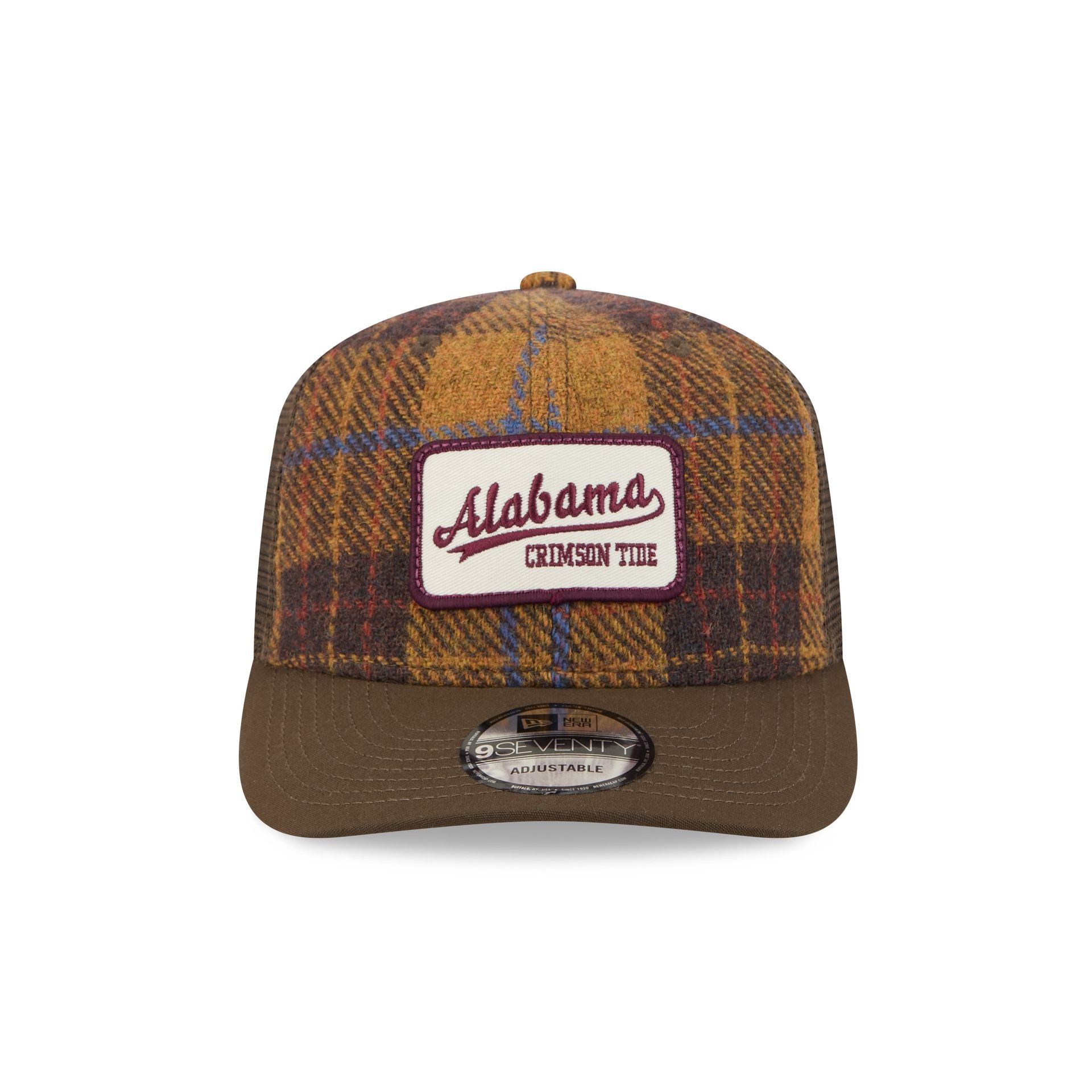 Alternative view of Alabama Crimson Tide Wool Plaid 9Seventy Trucker Hat