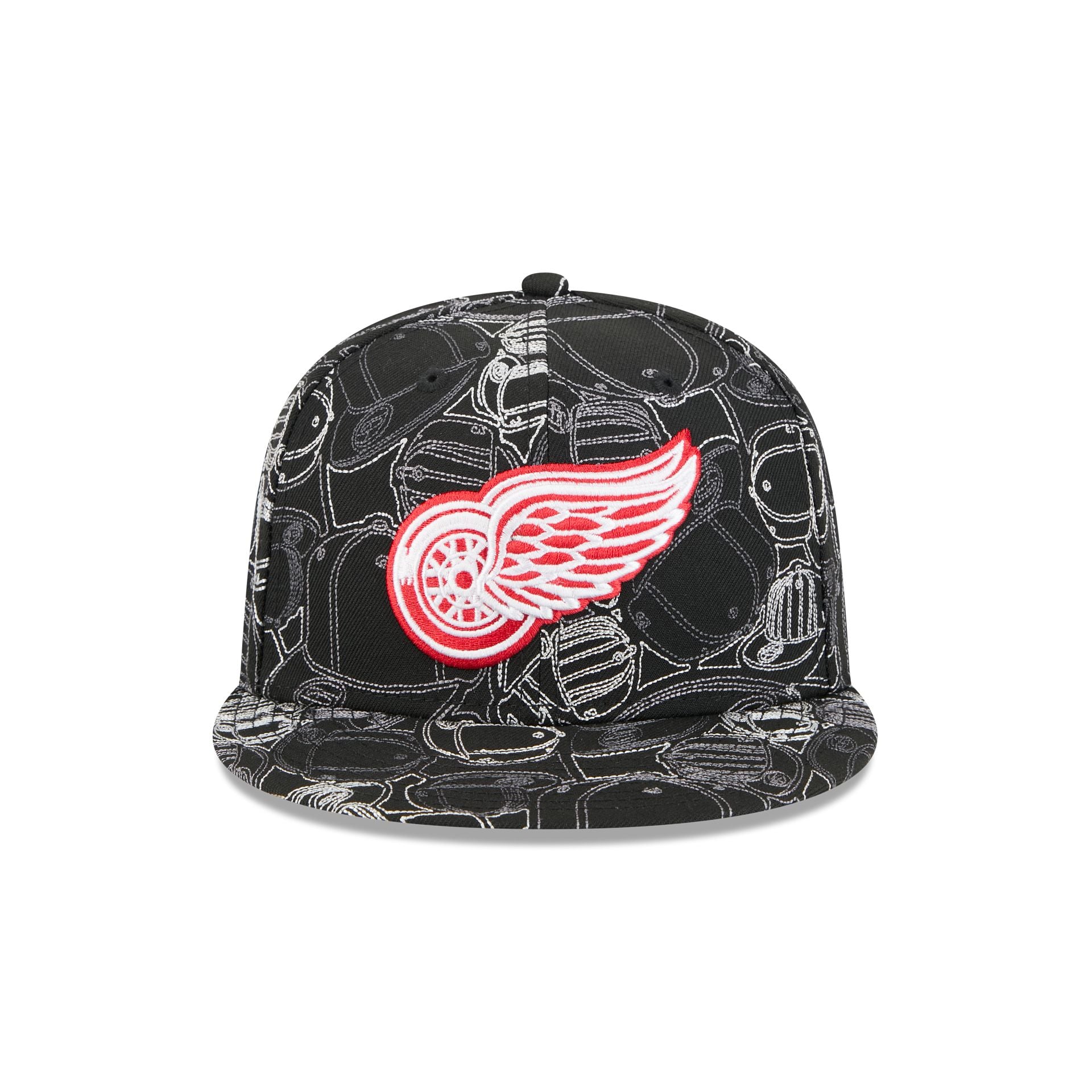 Alternative view of Detroit Red Wings Cap Scramble 59Fifty Fitted Hat