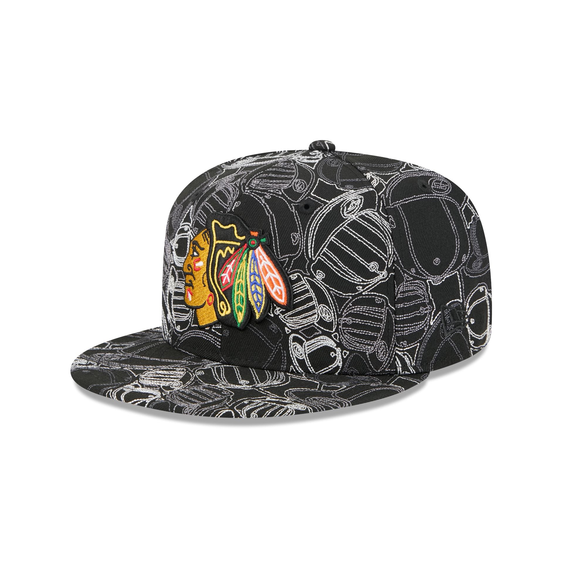 Chicago Blackhawks Cap Scramble 59Fifty Fitted Hat