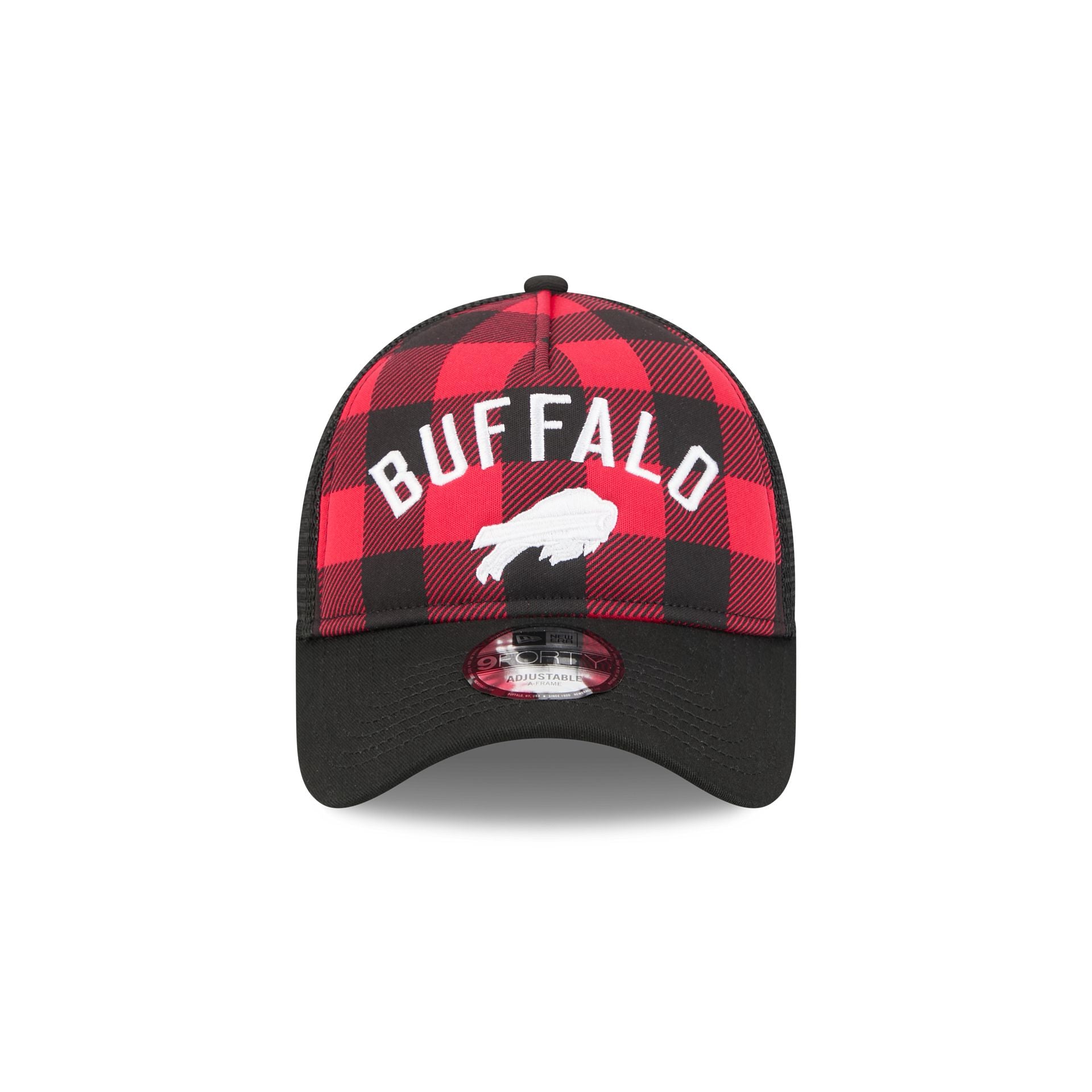Alternative view of Buffalo Bills Evergreen Check 9Forty A-Frame Trucker Hat