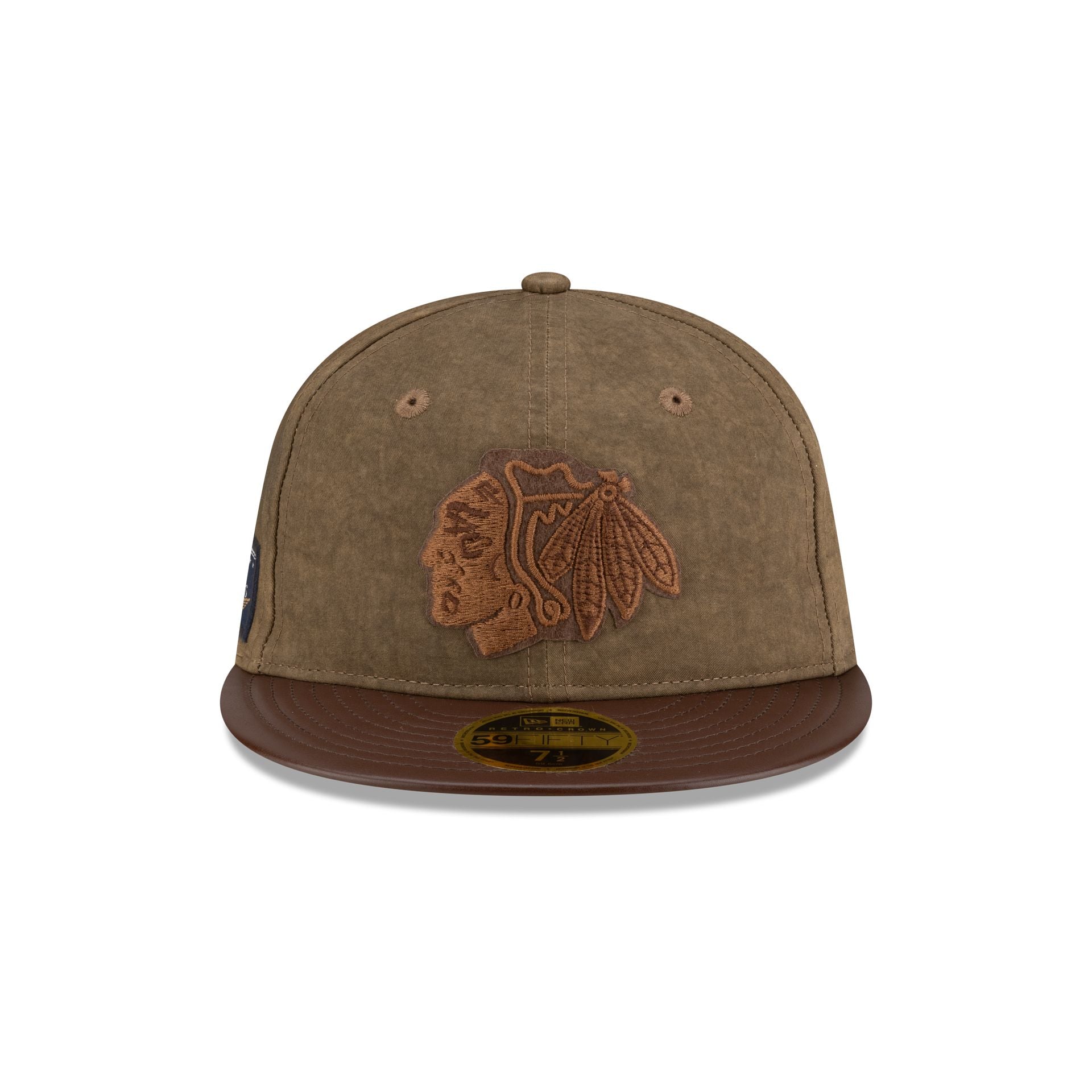 Alternative view of Chicago Blackhawks Utility Linen Retro Crown 59Fifty Fitted Hat