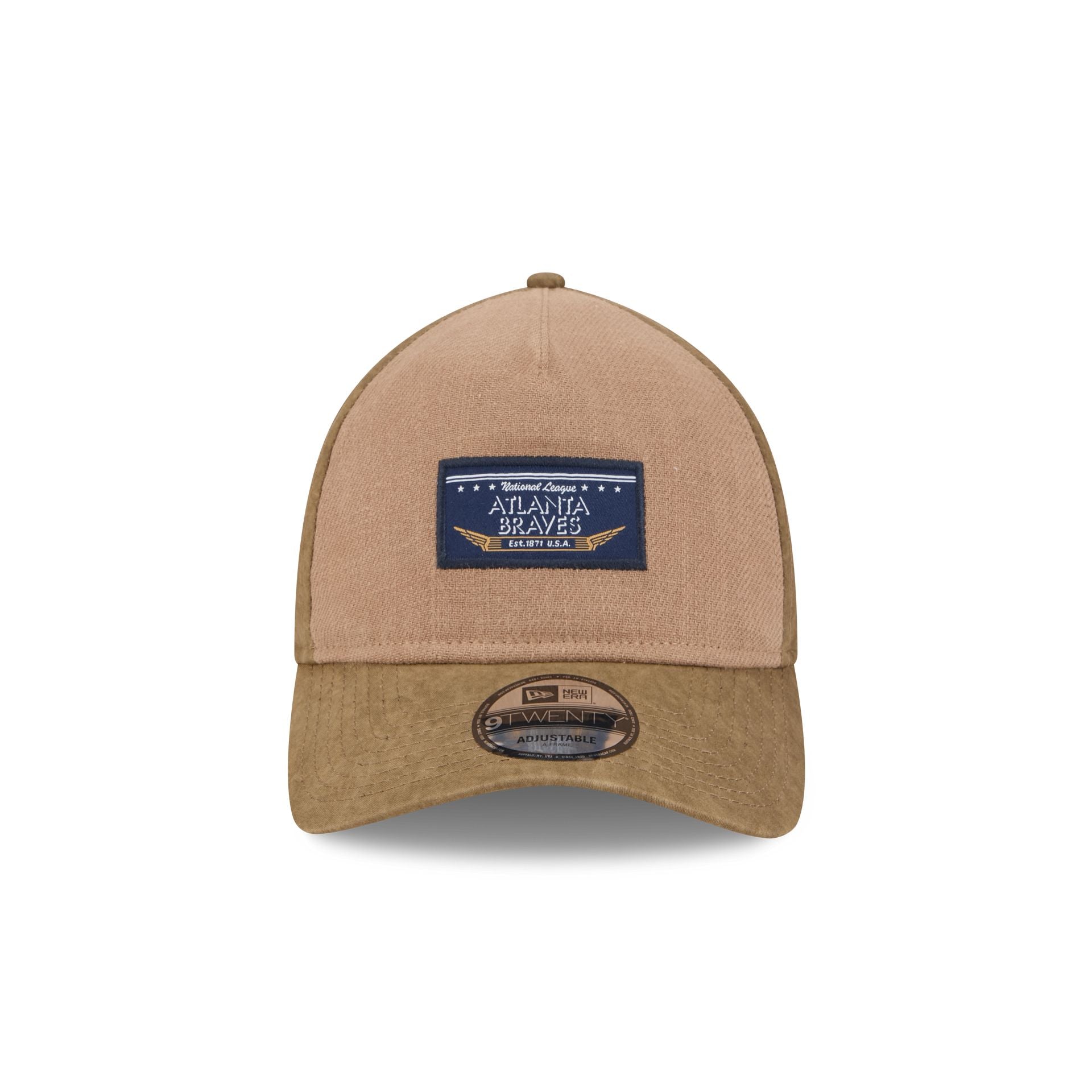 Alternative view of Atlanta Braves Utility Linen 9Twenty A-Frame Adjustable Hat