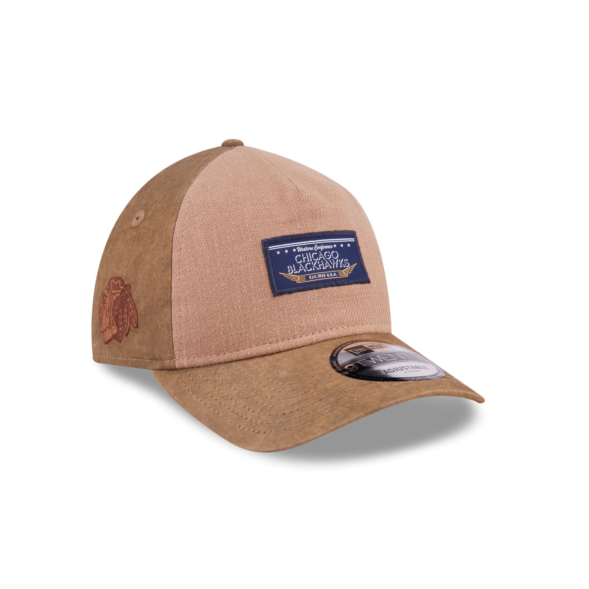 Chicago Blackhawks Utility Linen 9Twenty A-Frame Adjustable Hat