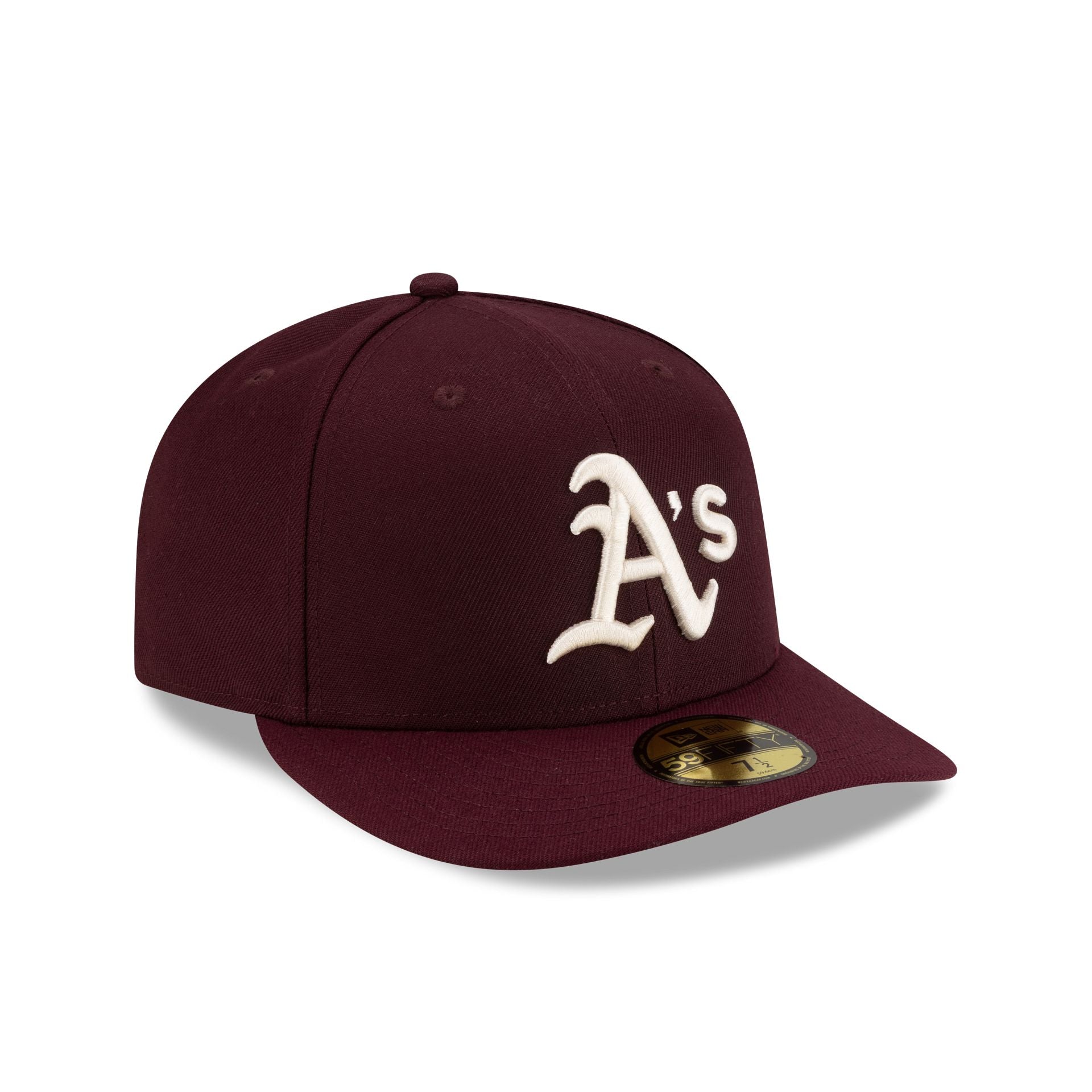 Athletics Maroon Pre-Curve 59Fifty Fitted Hat - Image 3