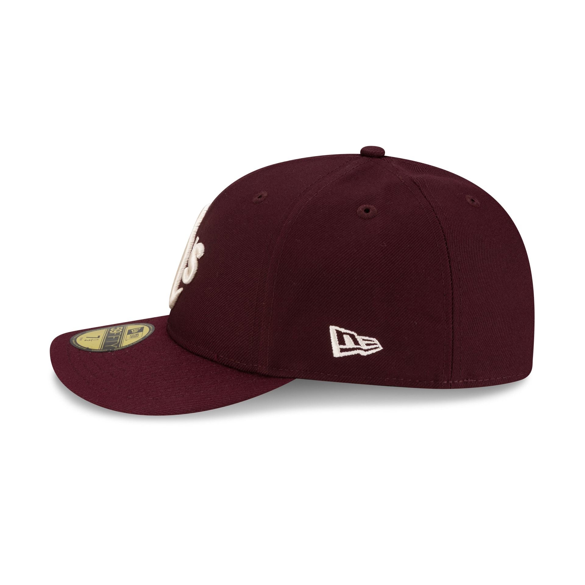 Athletics Maroon Pre-Curve 59Fifty Fitted Hat - Image 4