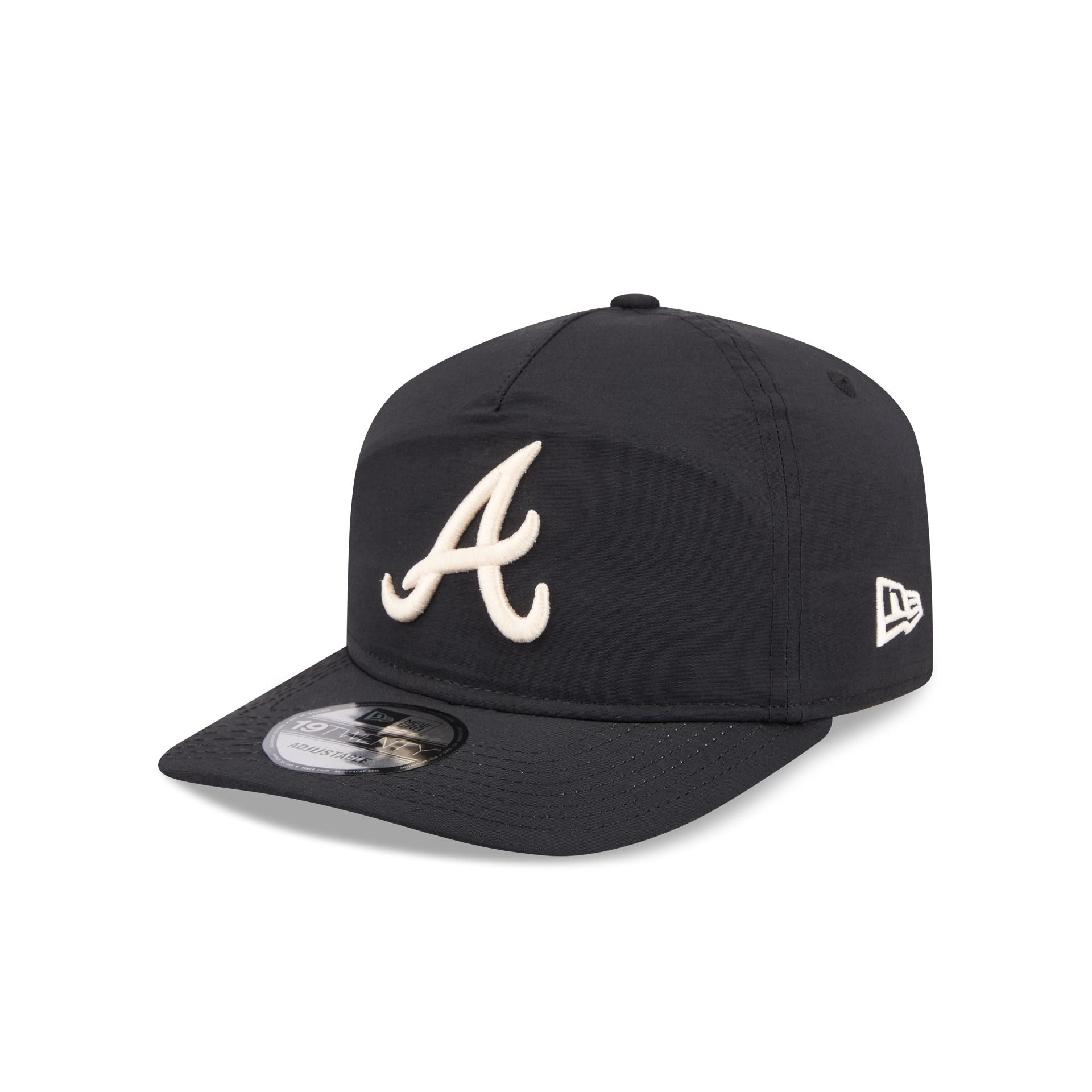 Atlanta Braves Black Nylon 19Twenty Snapback Hat