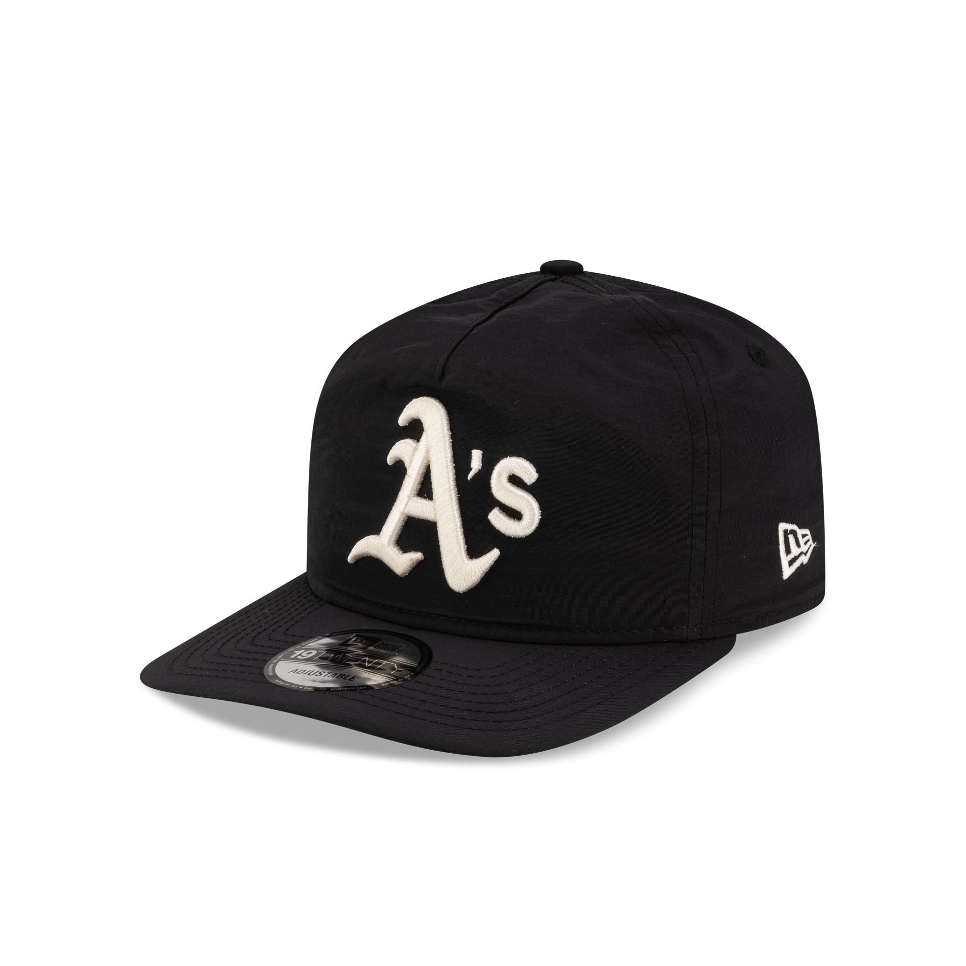 Athletics Black Nylon 19Twenty Snapback Hat