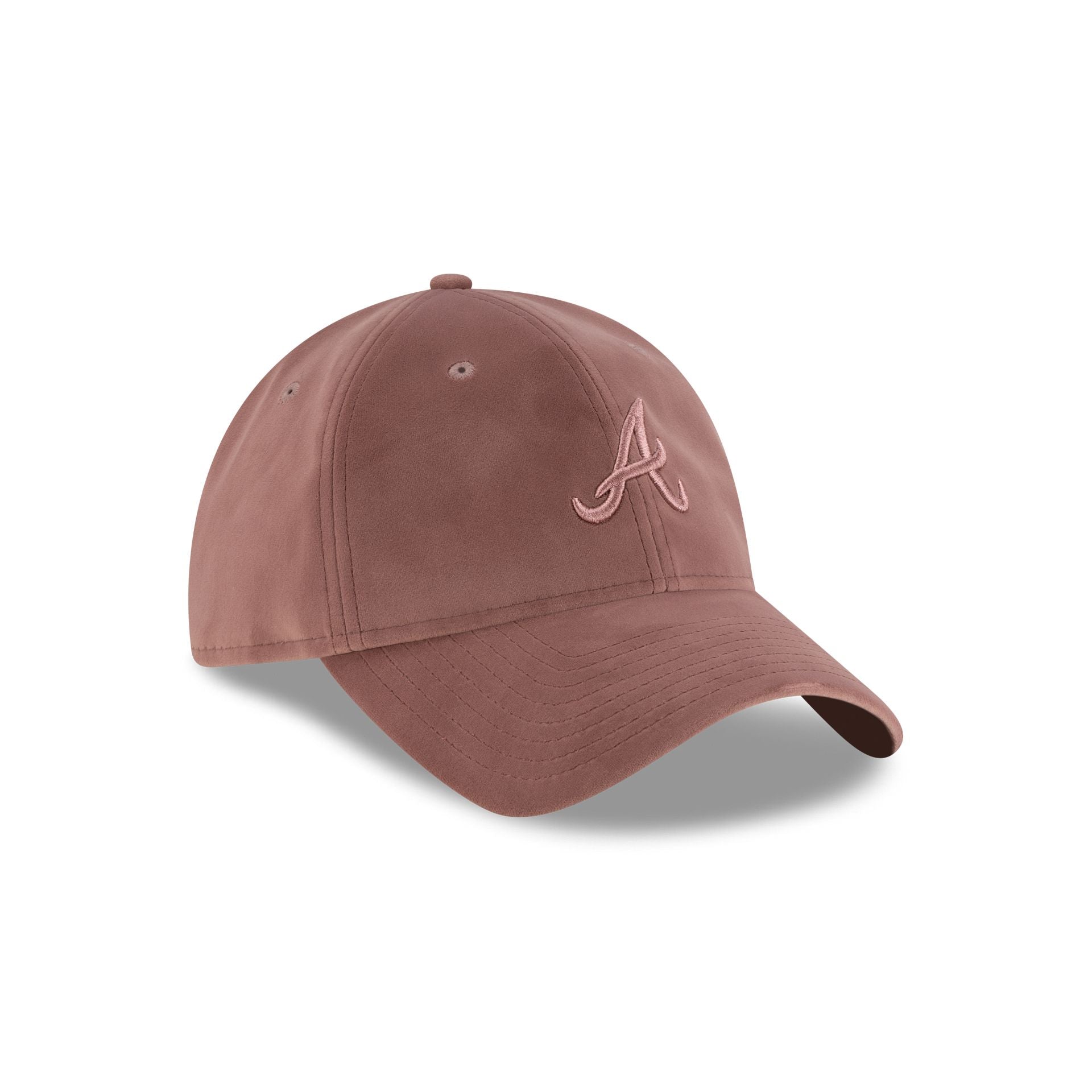 Atlanta Braves Pink Velour 9Twenty Adjustable Hat - Image 3