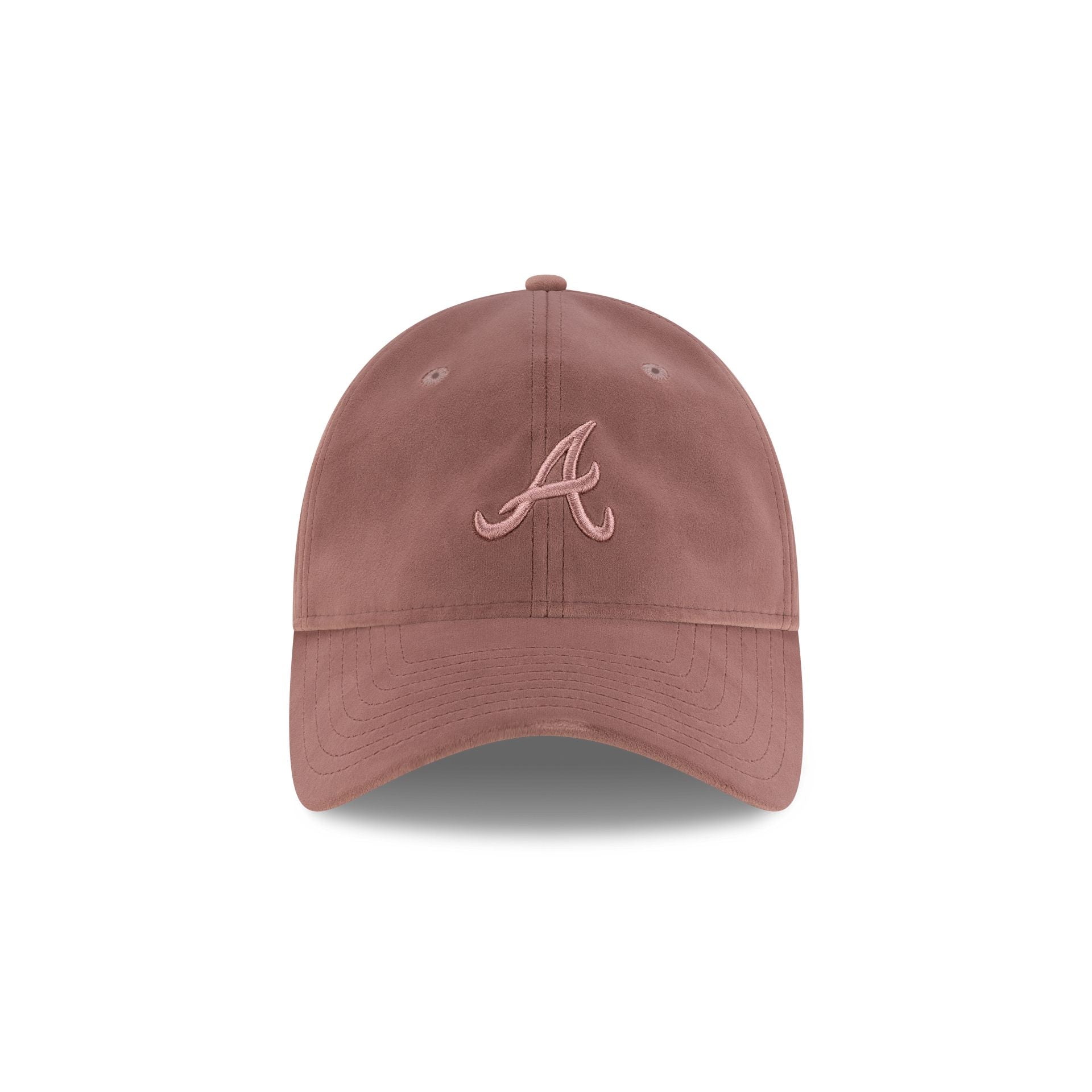 Atlanta Braves Pink Velour 9Twenty Adjustable Hat - Image 2