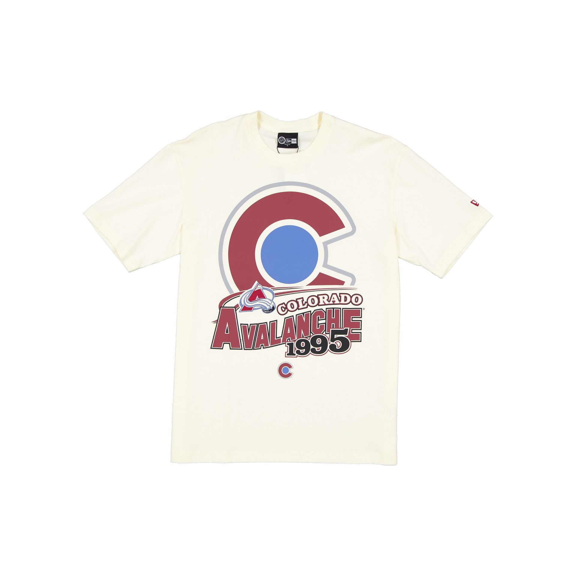 Colorado Avalanche Retro Chrome White T-Shirt