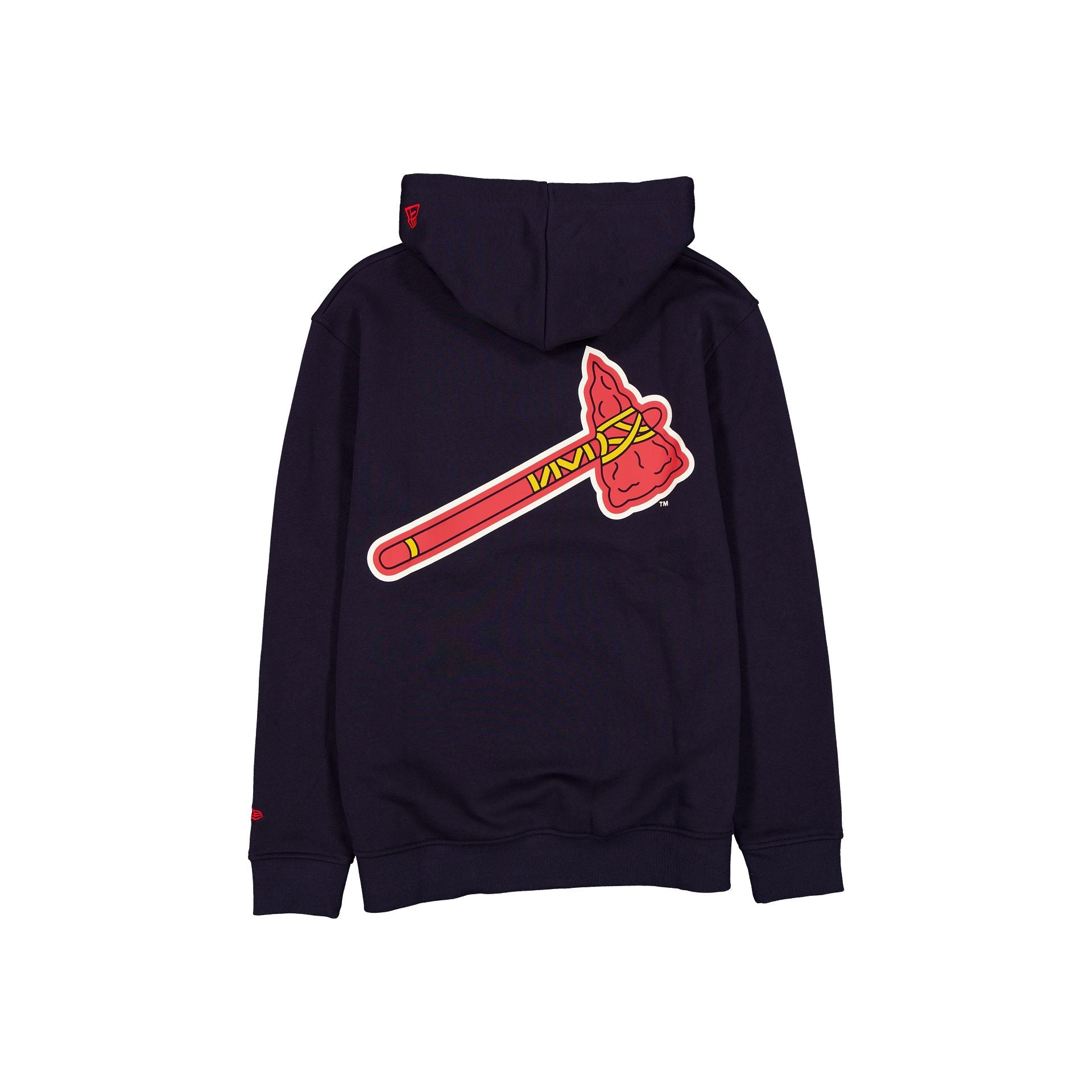 Alternative view of Atlanta Braves Retro Navy Hoodie