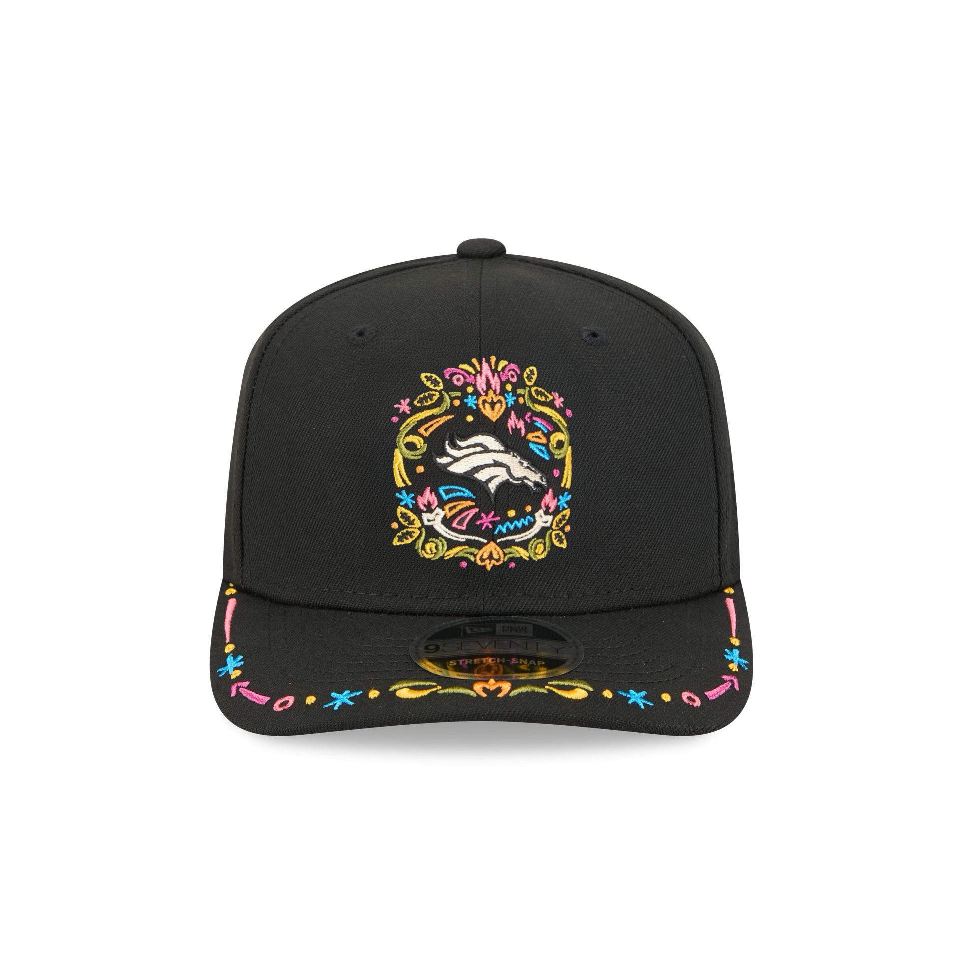 Alternative view of Denver Broncos Black Color Pop 9Seventy Stretch-Snap Hat