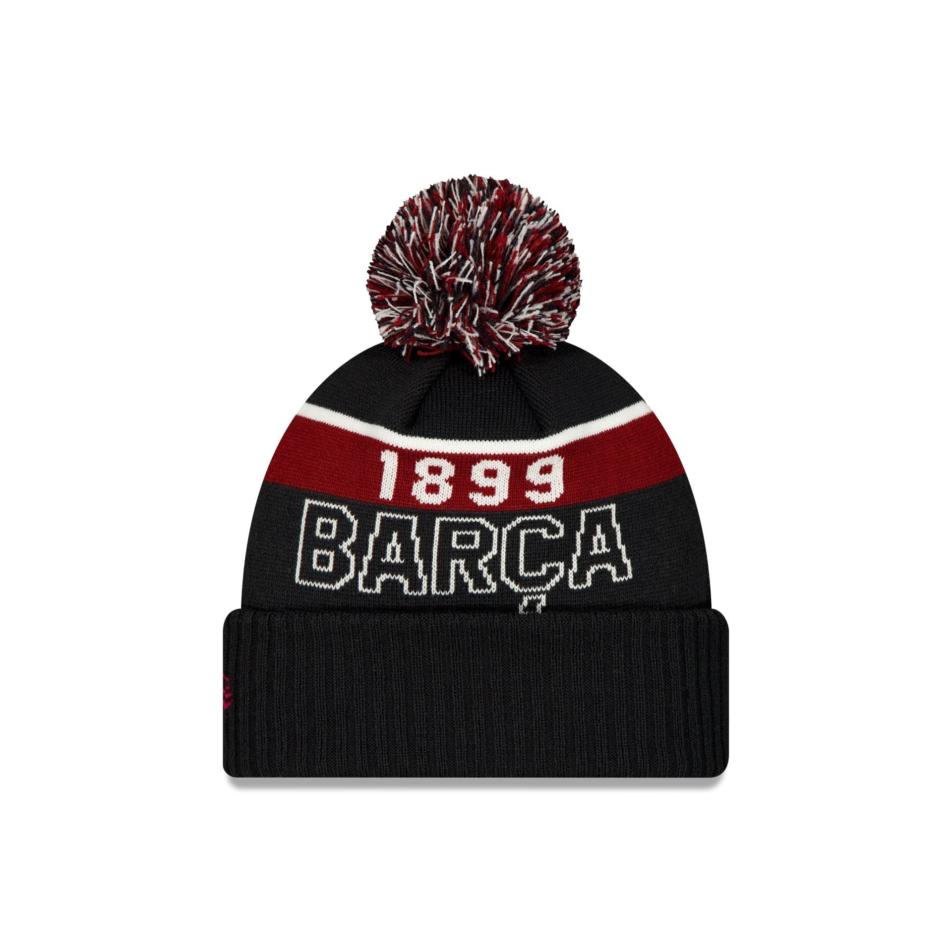 Fc Barcelona Pom Knit Navy Pom Knit Hat - Image 2