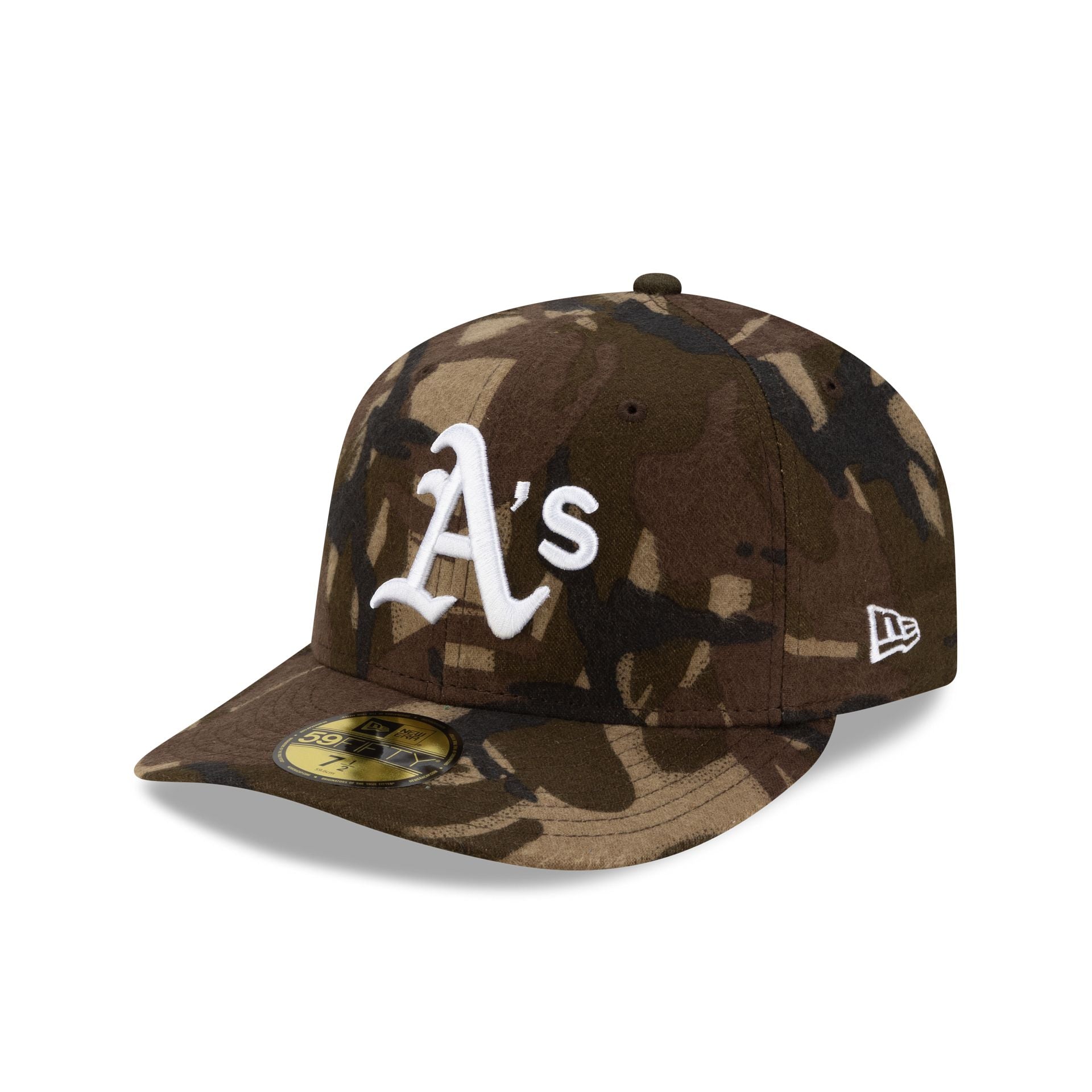 Athletics Three Looms Camo Pre-Curve 59Fifty Fitted Hat