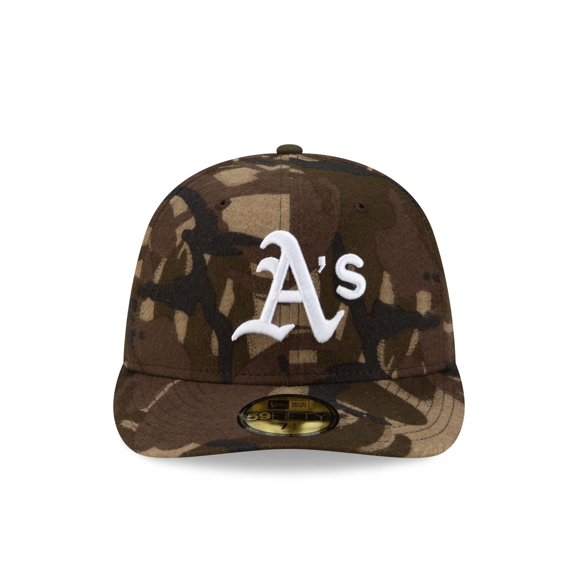 Alternative view of Athletics Three Looms Camo Pre-Curve 59Fifty Fitted Hat