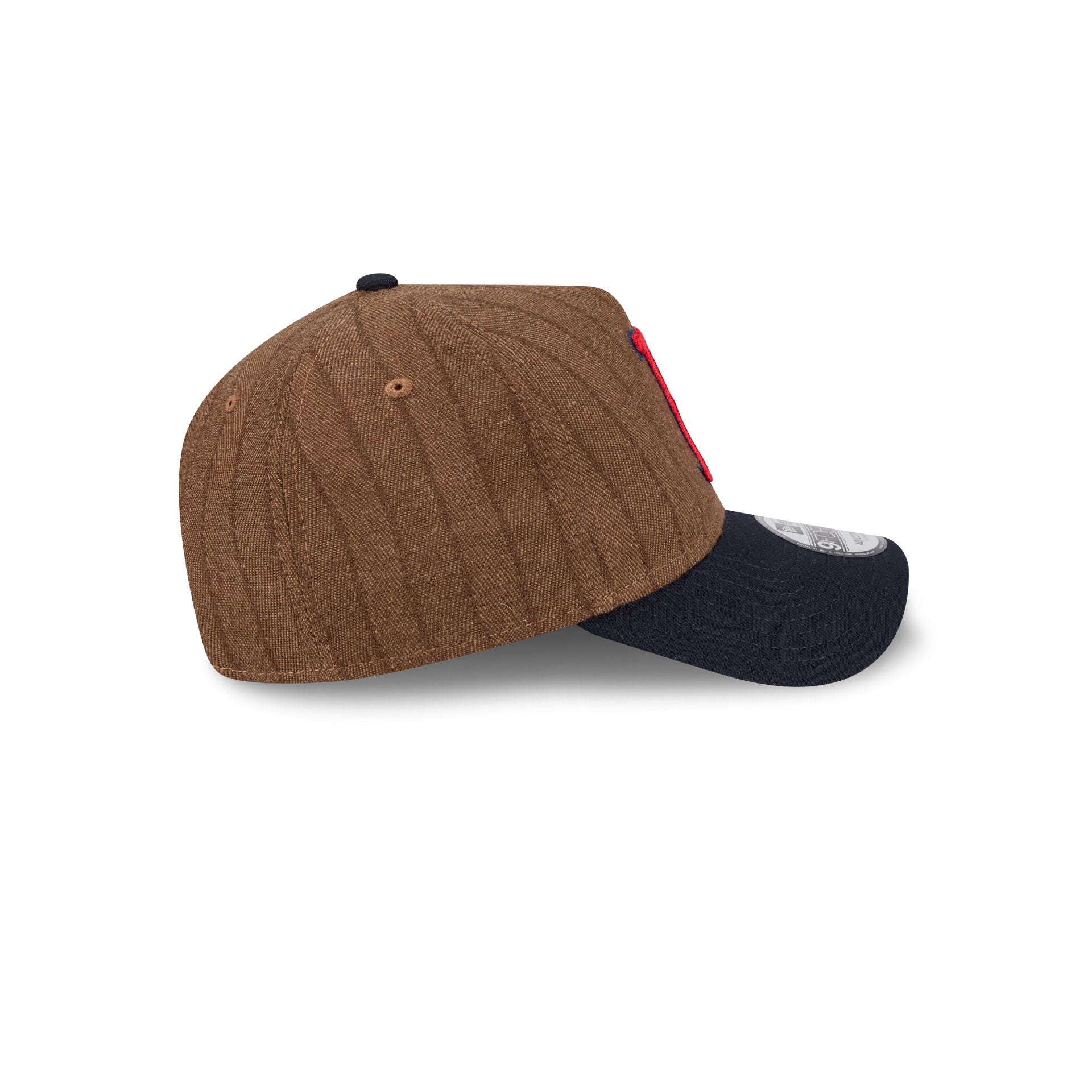 Boston Red Sox Three Looms Wool Pinstripe 9Forty A-Frame Snapback Hat - Image 5