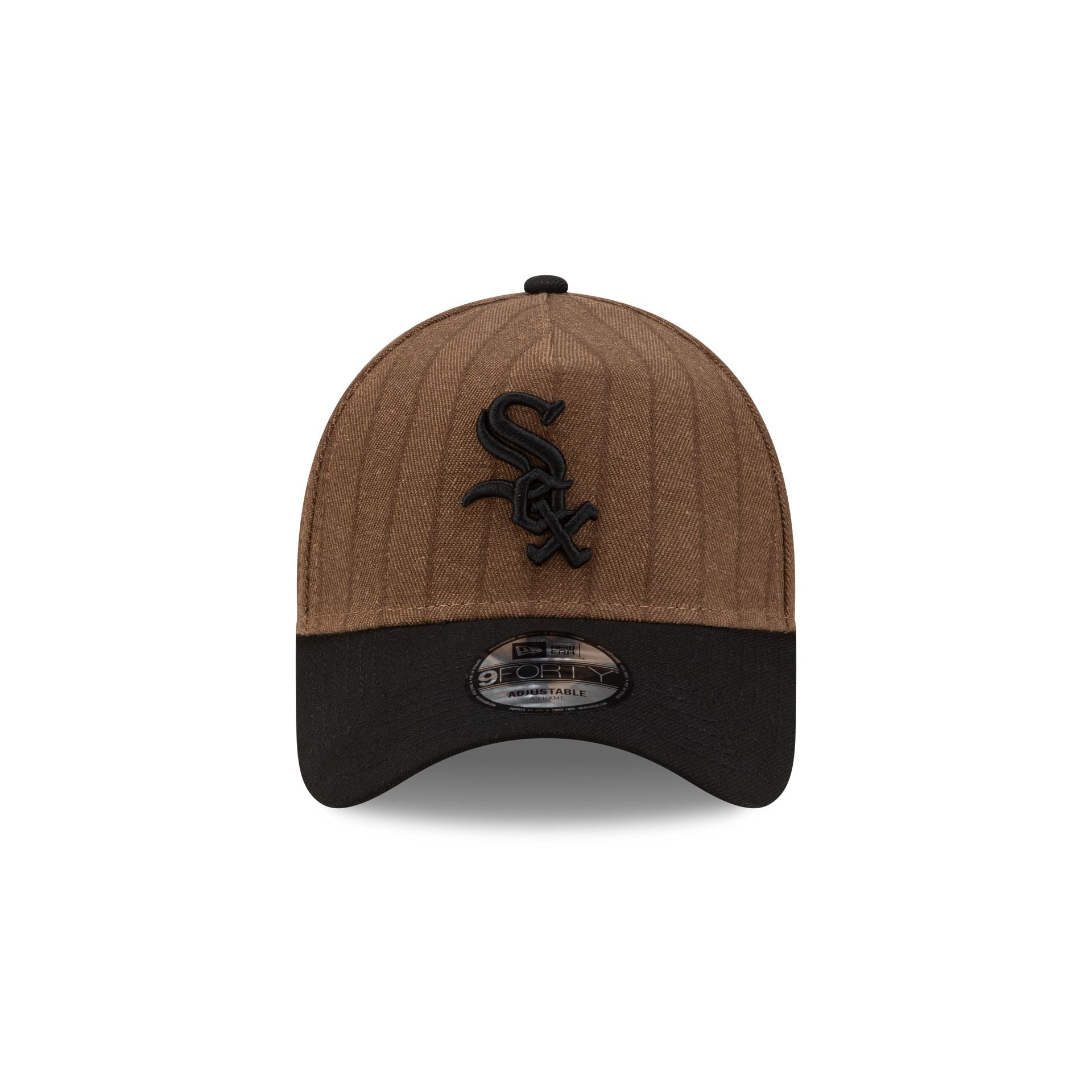 Alternative view of Chicago White Sox Three Looms Wool Pinstripe 9Forty A-Frame Snapback Hat