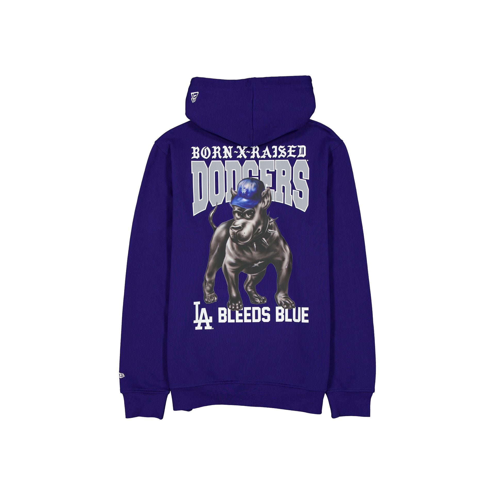 Alternative view of Born X Raised X Los Angeles Dodgers Bleeds Blue Hoodie
