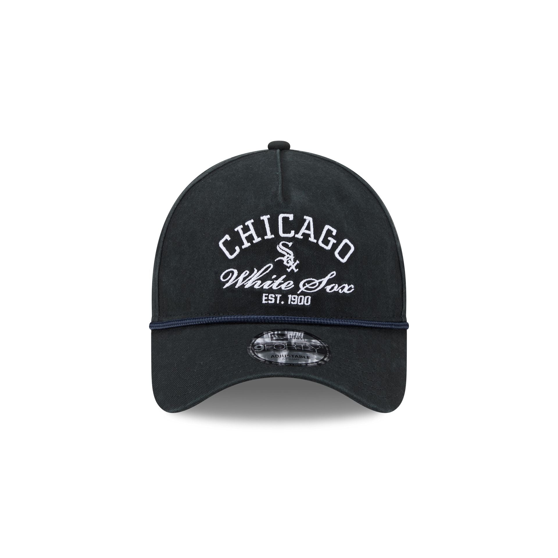 Alternative view of Chicago White Sox Stacked Rope 9Forty A-Frame Snapback Hat
