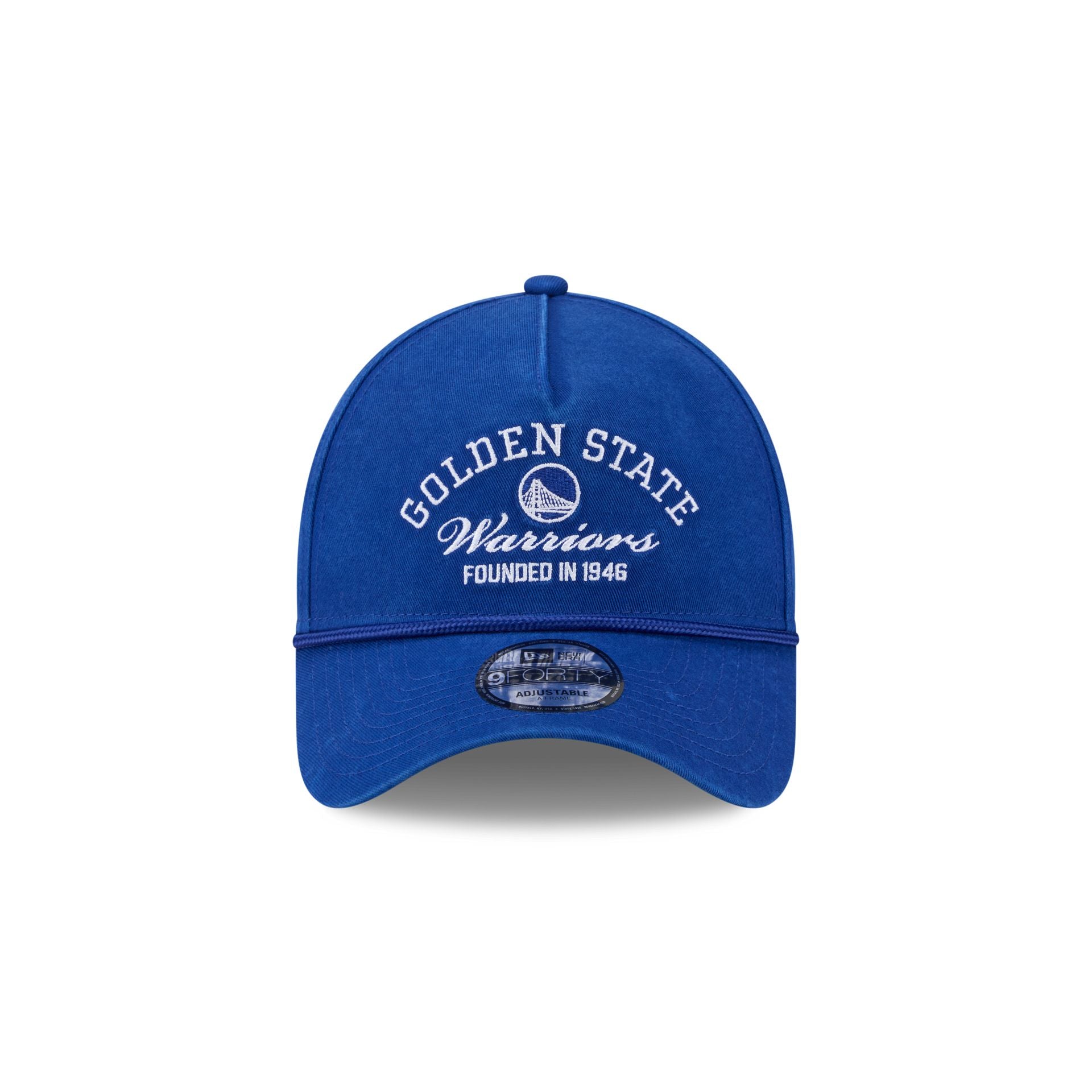 Alternative view of Golden State Warriors Stacked Rope 9Forty A-Frame Snapback Hat