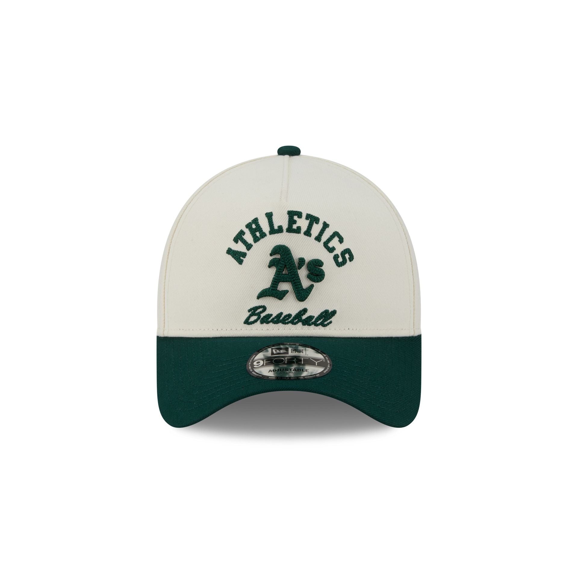 Alternative view of Athletics Chrome White Arched 9Forty A-Frame Snapback Hat