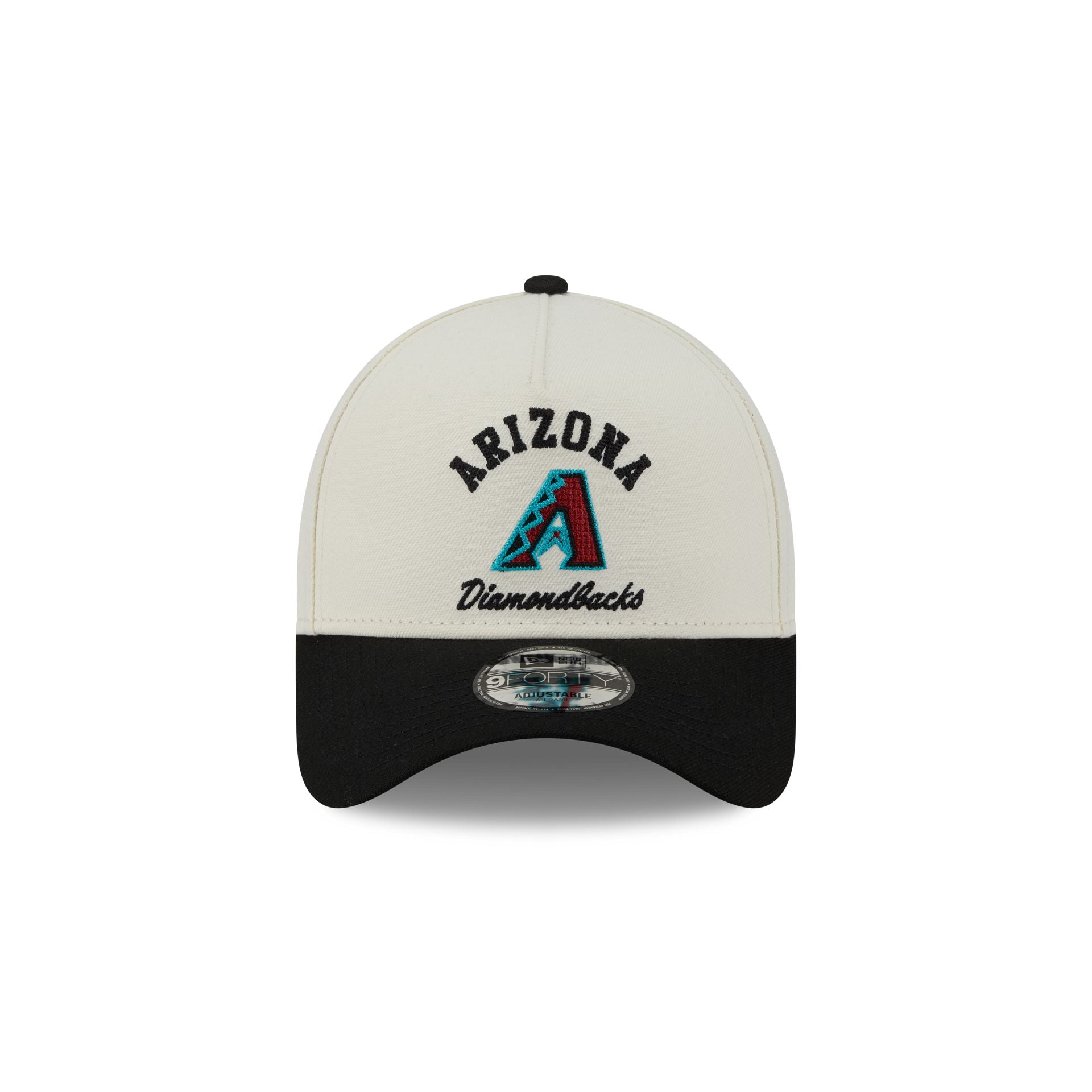 Alternative view of Arizona Diamondbacks Chrome White Arched 9Forty A-Frame Snapback Hat