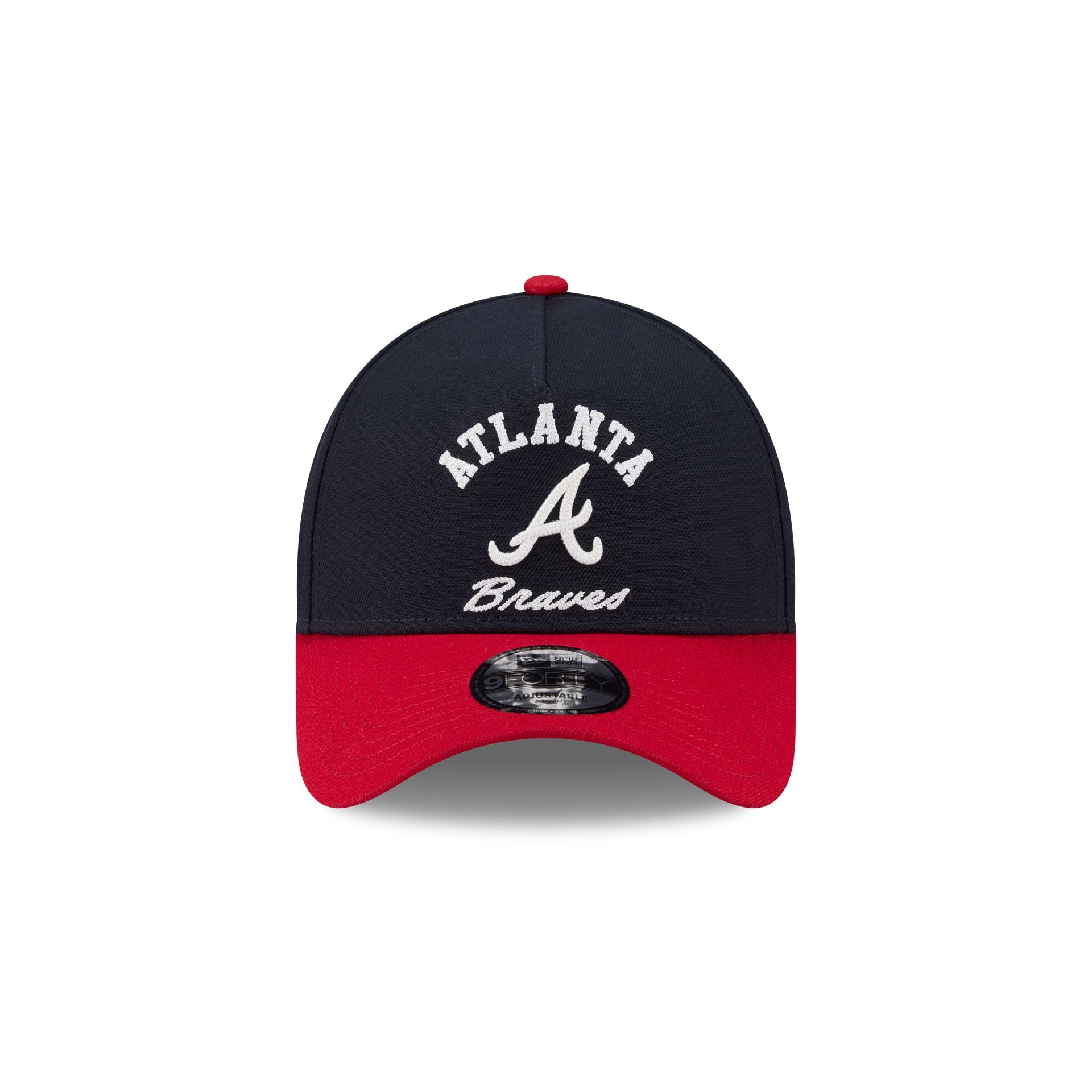 Alternative view of Atlanta Braves Arched 9Forty A-Frame Snapback Hat