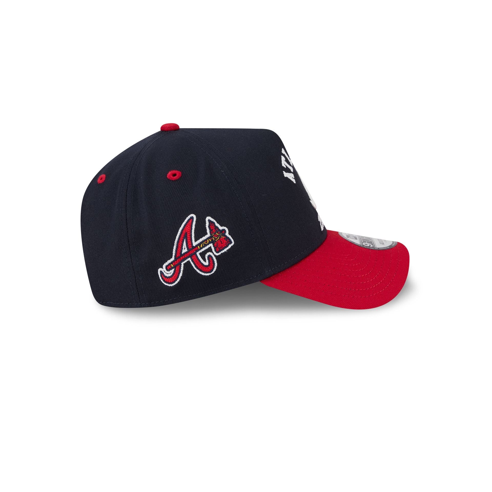 Atlanta Braves Arched 9Forty A-Frame Snapback Hat - Image 4