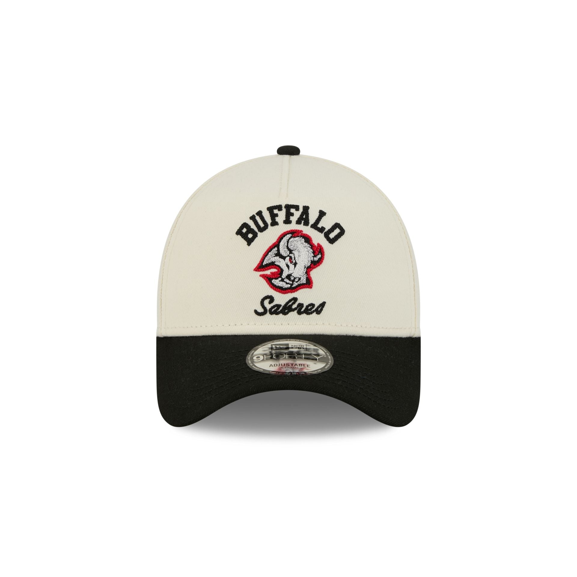 Alternative view of Buffalo Sabres Chrome White Arched 9Forty A-Frame Snapback Hat
