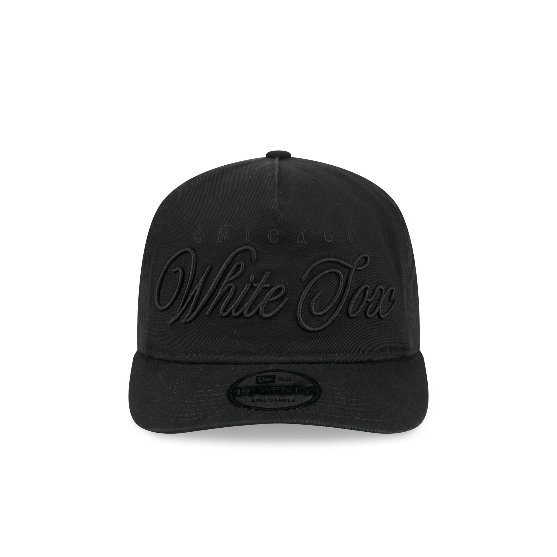 Alternative view of Chicago White Sox All Black Scripted 19Twenty Adjustable Hat