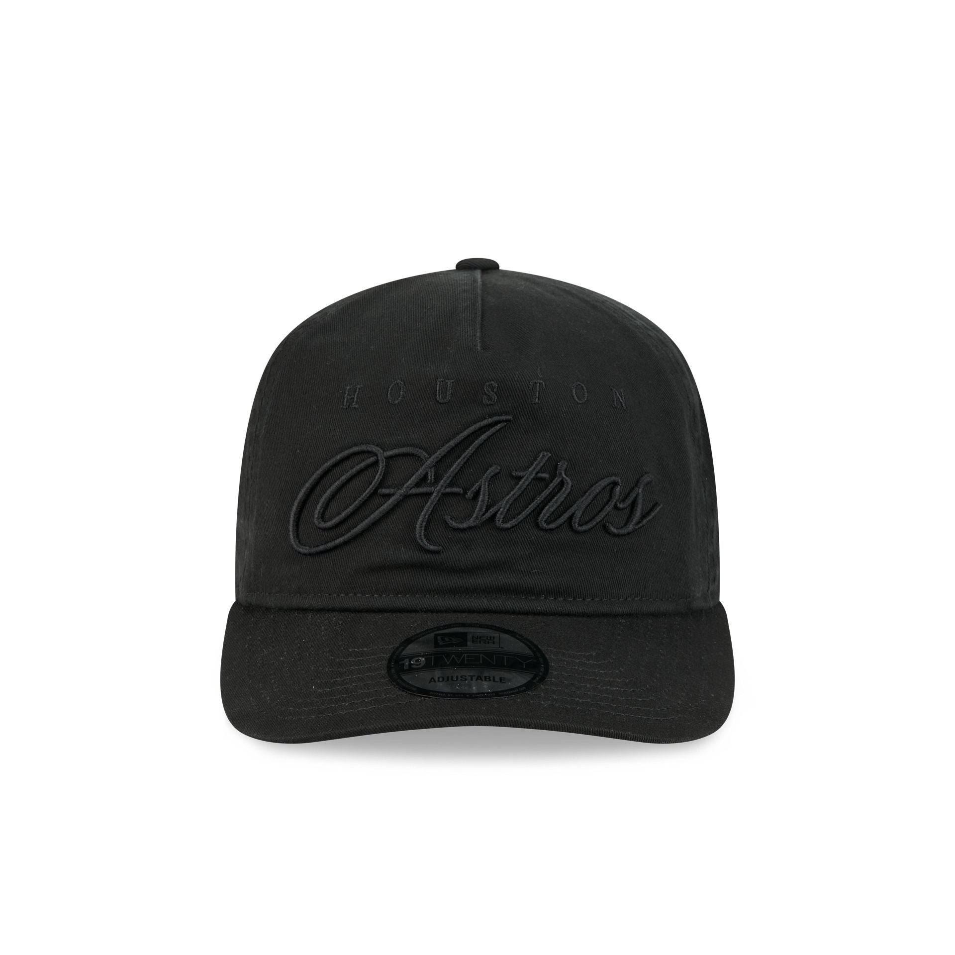 Alternative view of Houston Astros All Black Scripted 19Twenty Adjustable Hat
