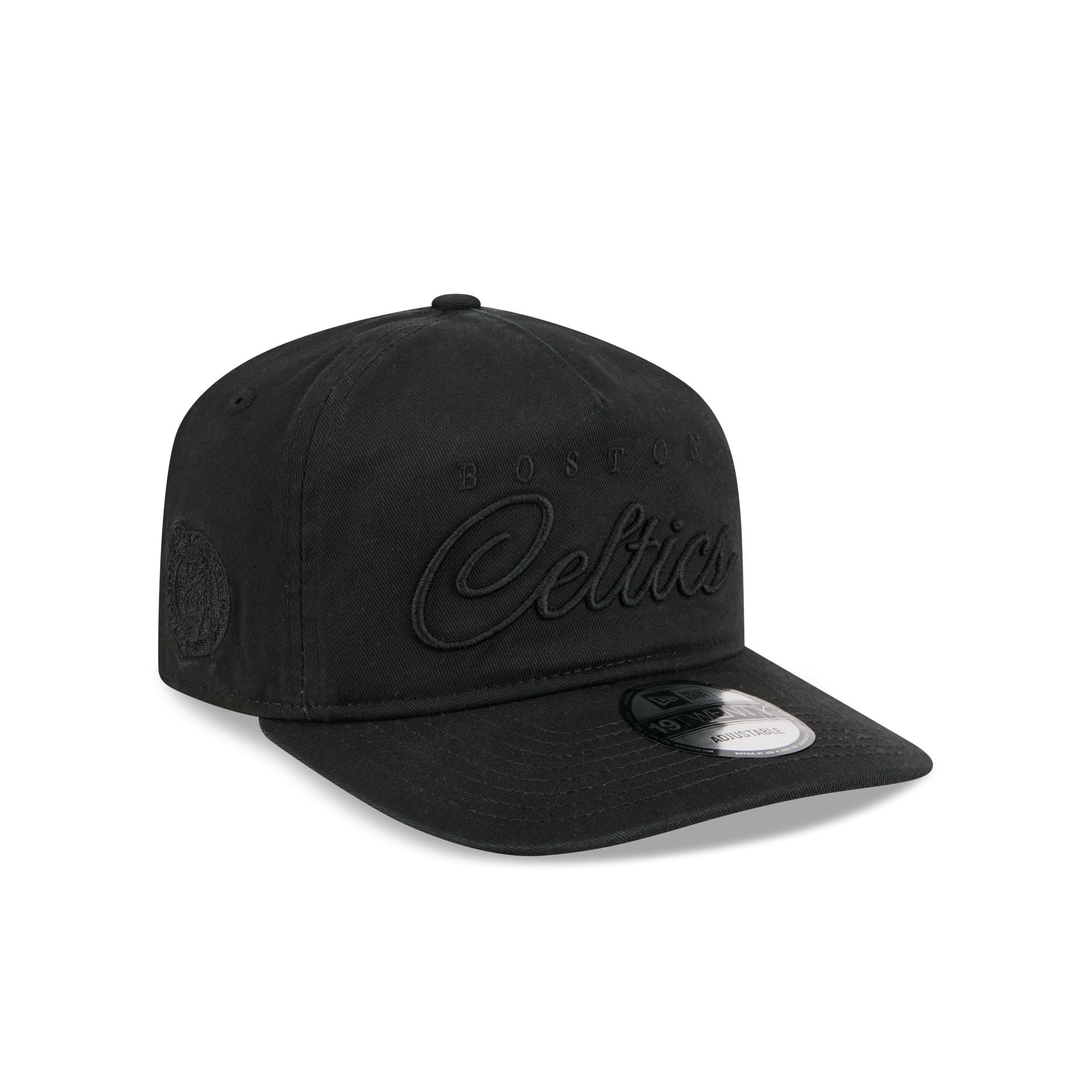Boston Celtics All Black Scripted 19Twenty Adjustable Hat