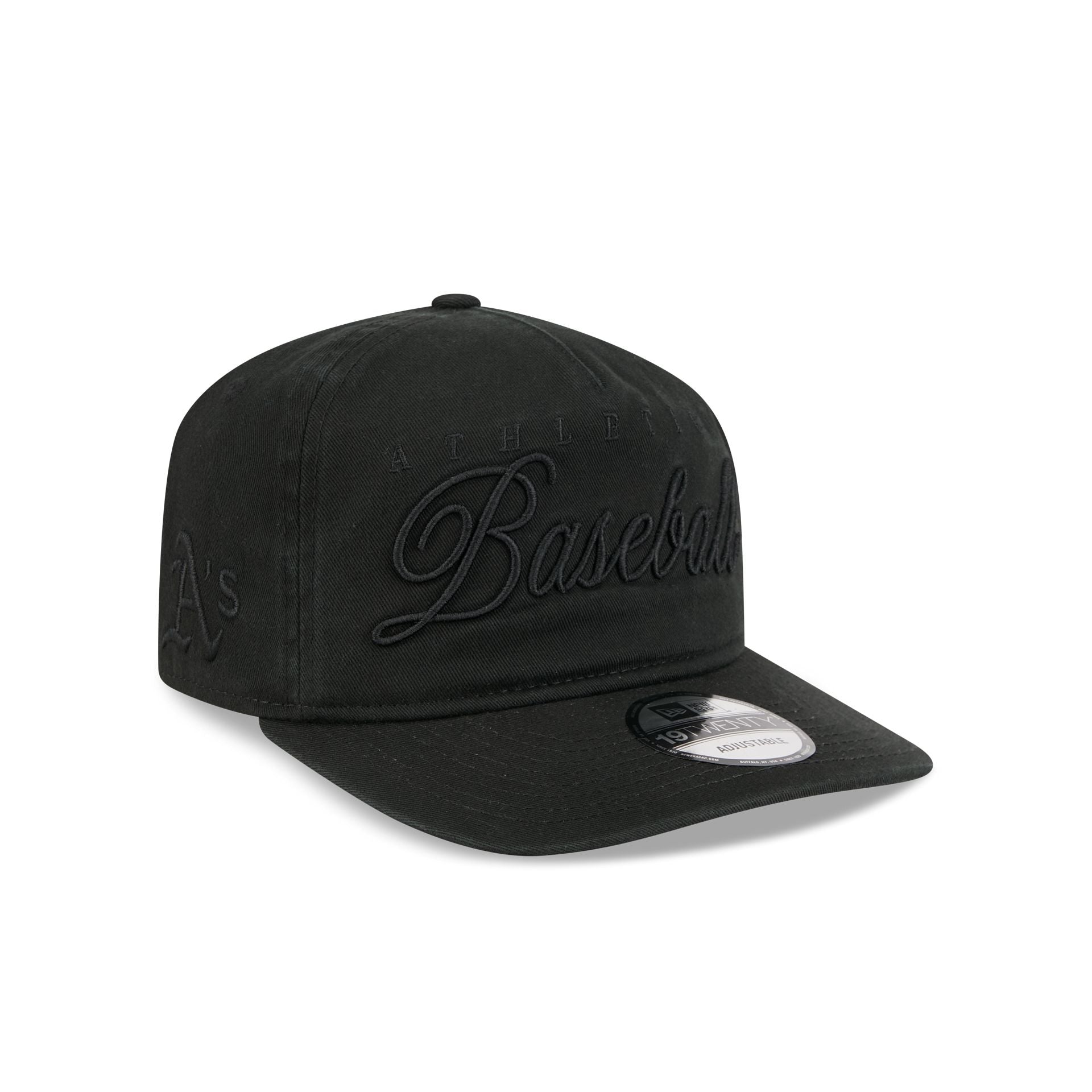 Athletics All Black Scripted 19Twenty Adjustable Hat