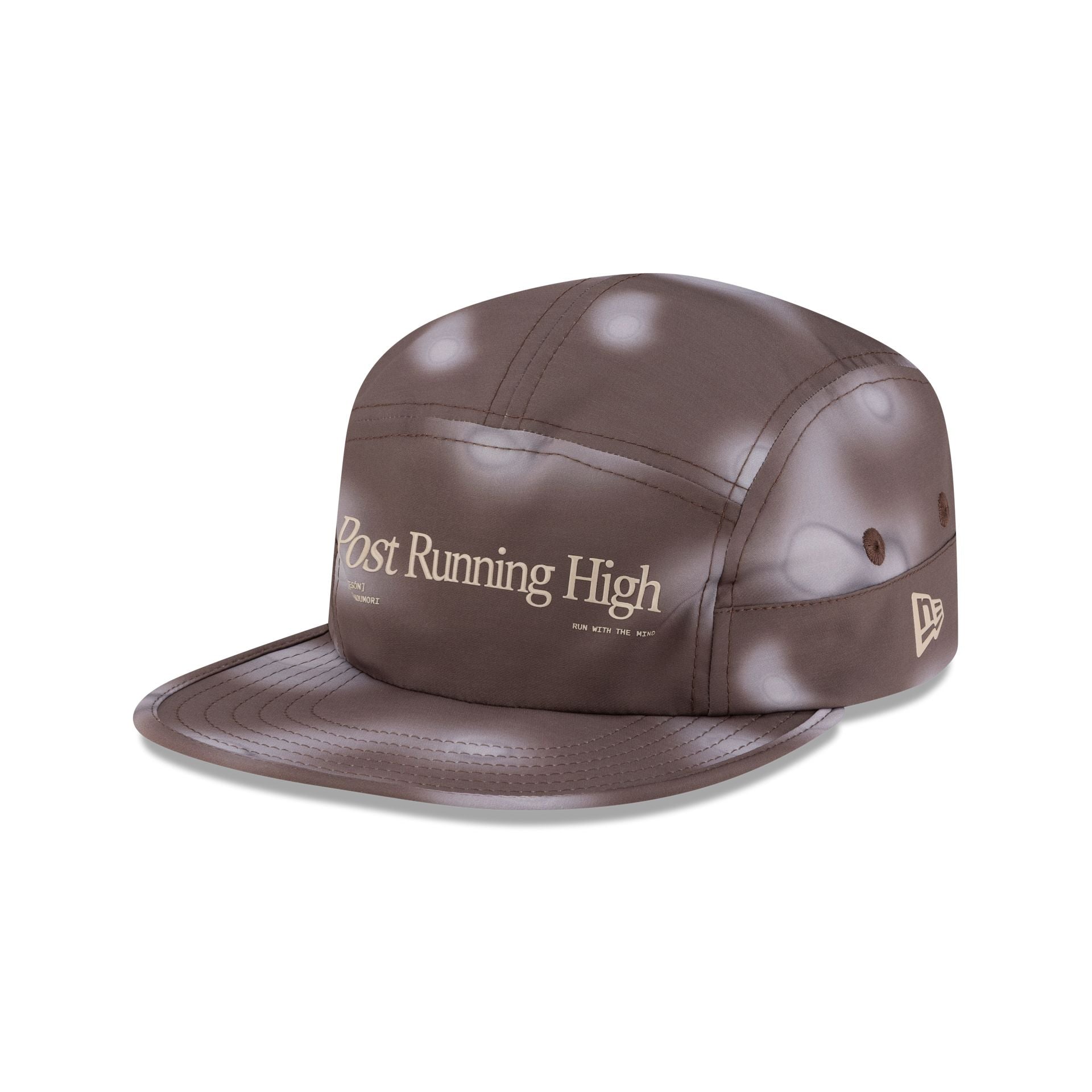 Hermanos Koumori Post Running High Brown Camper Adjustable Hat