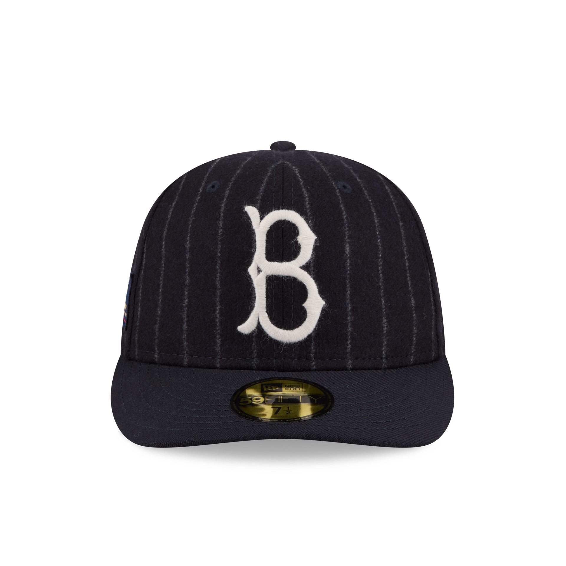 Alternative view of Brooklyn Dodgers Pinstripe Merino & Cashmere Moon 59Fifty Fitted Hat