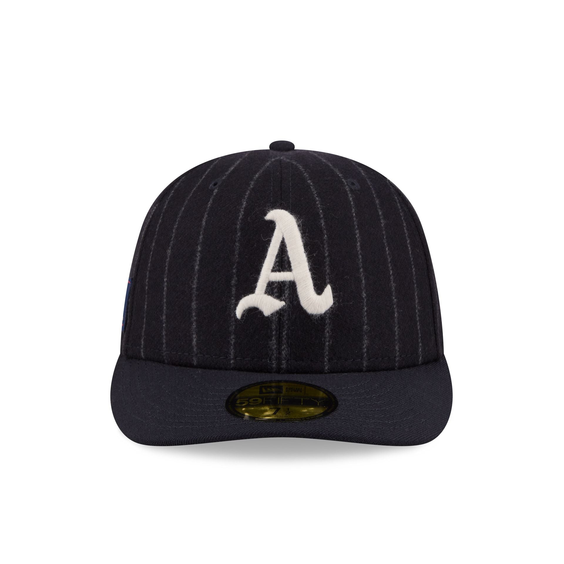 Alternative view of Athletics Pinstripe Merino & Cashmere Moon 59Fifty Fitted Hat