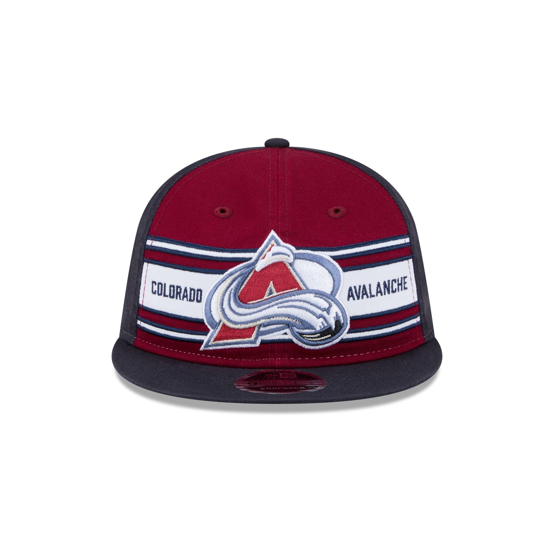 Alternative view of Colorado Avalanche Team Stripes Retro Crown 9Fifty Snapback Hat