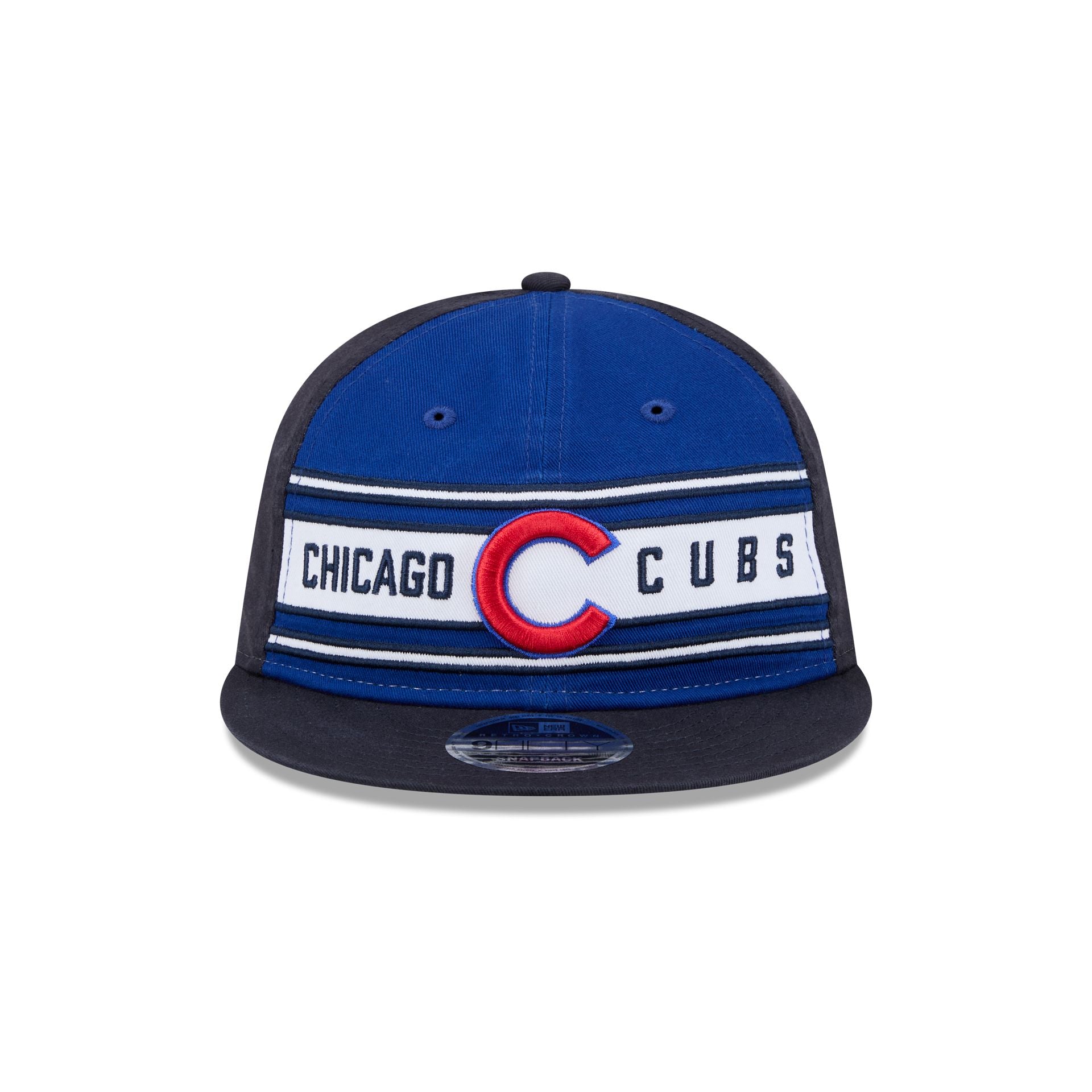 Alternative view of Chicago Cubs Team Stripes Retro Crown 9Fifty Snapback Hat