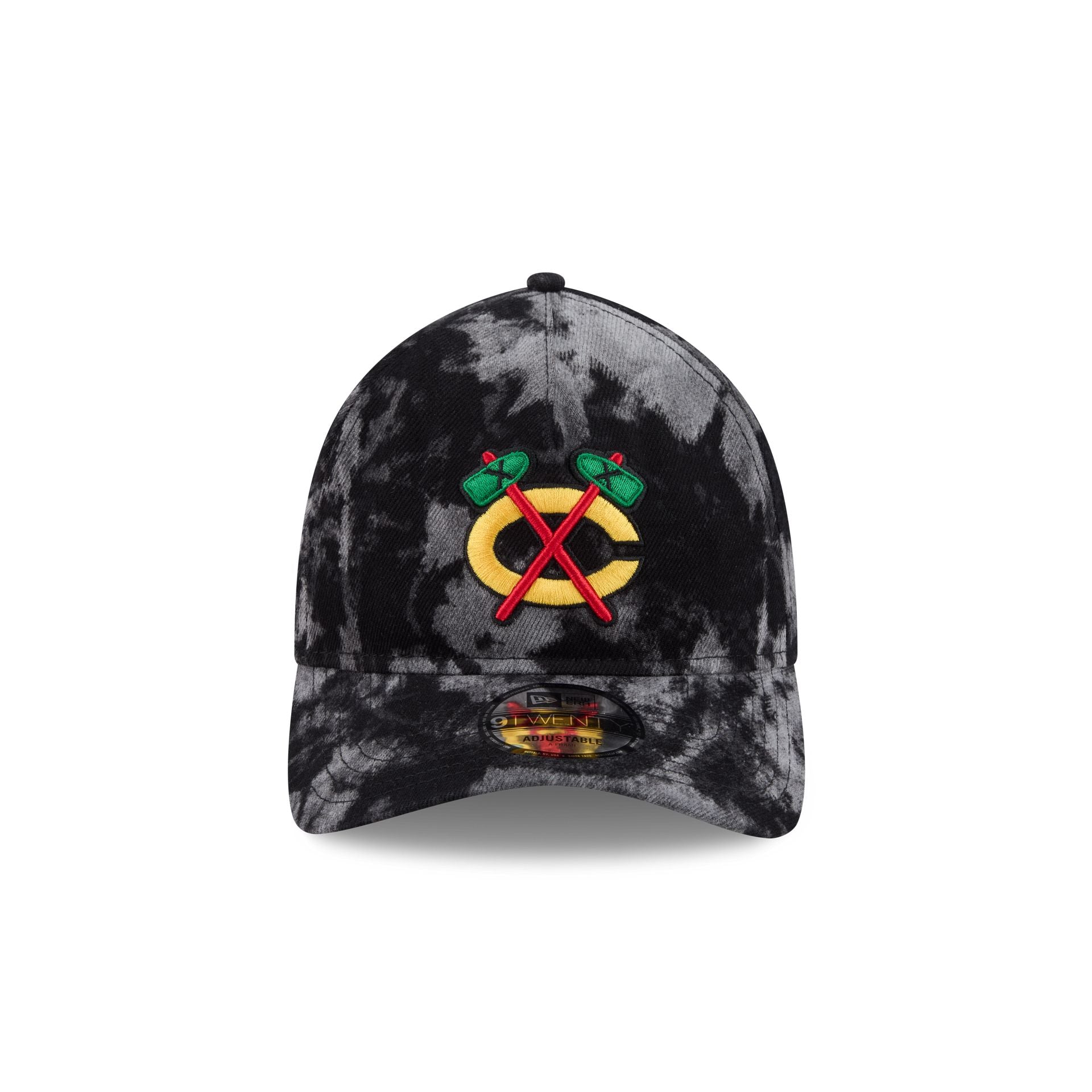 Alternative view of Chicago Blackhawks Bleached Denim 9Twenty A-Frame Adjustable Hat