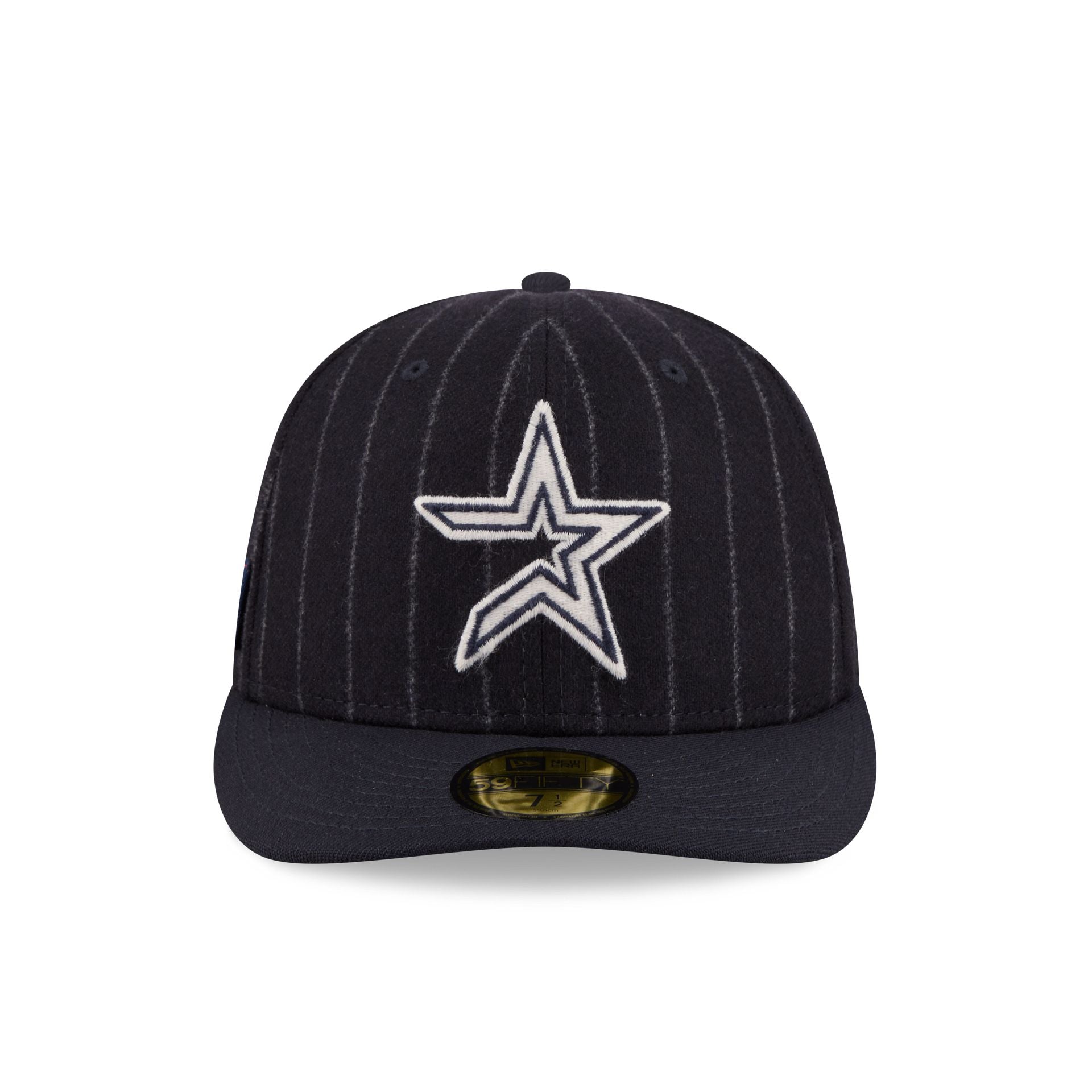 Alternative view of Houston Astros Pinstripe Merino & Cashmere Moon 59Fifty Fitted Hat