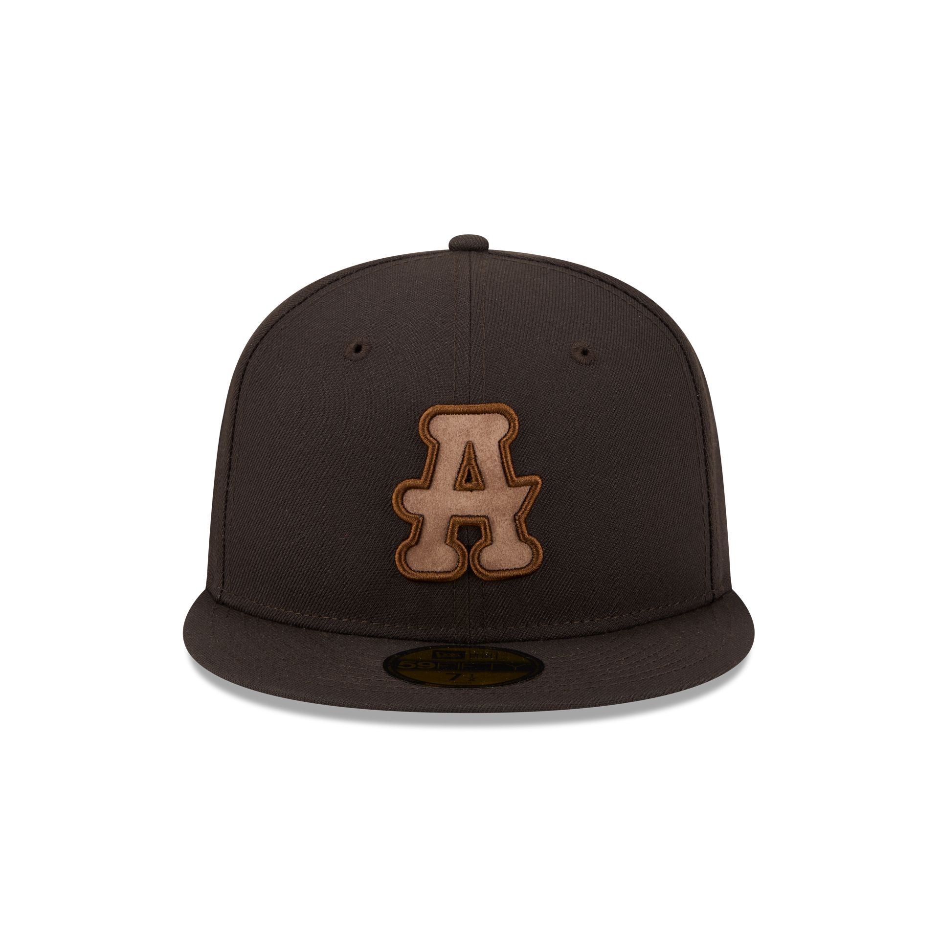 Alternative view of Atlanta Black Crackers Brown Suede 59Fifty Fitted Hat