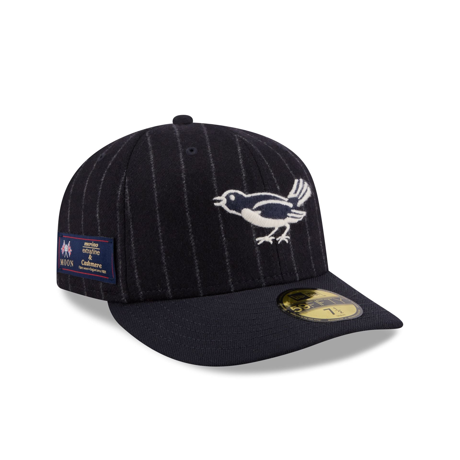 Baltimore Orioles Pinstripe Merino & Cashmere Moon 59Fifty Fitted Hat