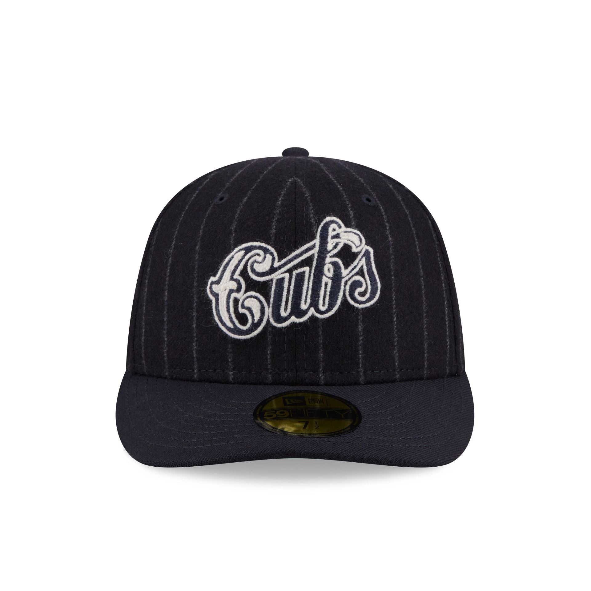 Alternative view of Chicago Cubs Pinstripe Merino & Cashmere Moon 59Fifty Fitted Hat