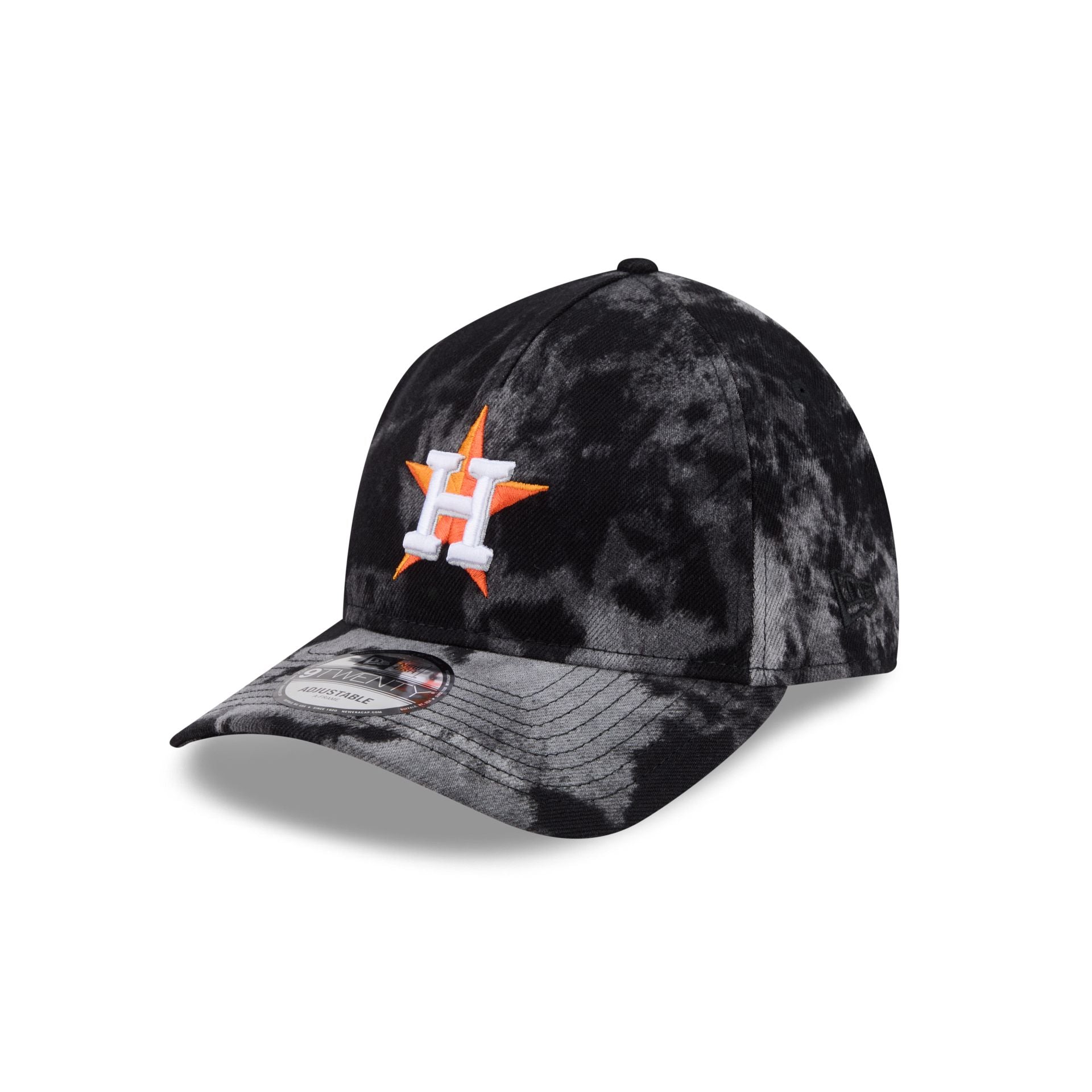 Houston Astros Bleached Denim 9Twenty A-Frame Adjustable Hat