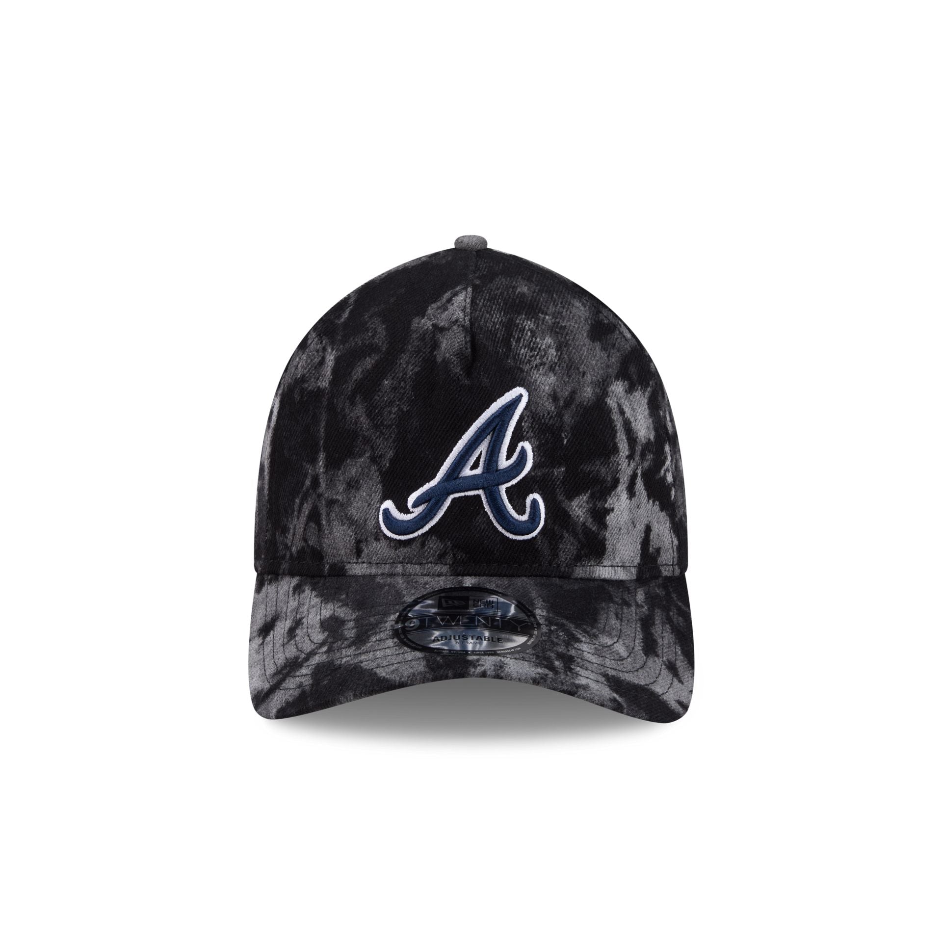 Alternative view of Atlanta Braves Bleached Denim 9Twenty A-Frame Adjustable Hat